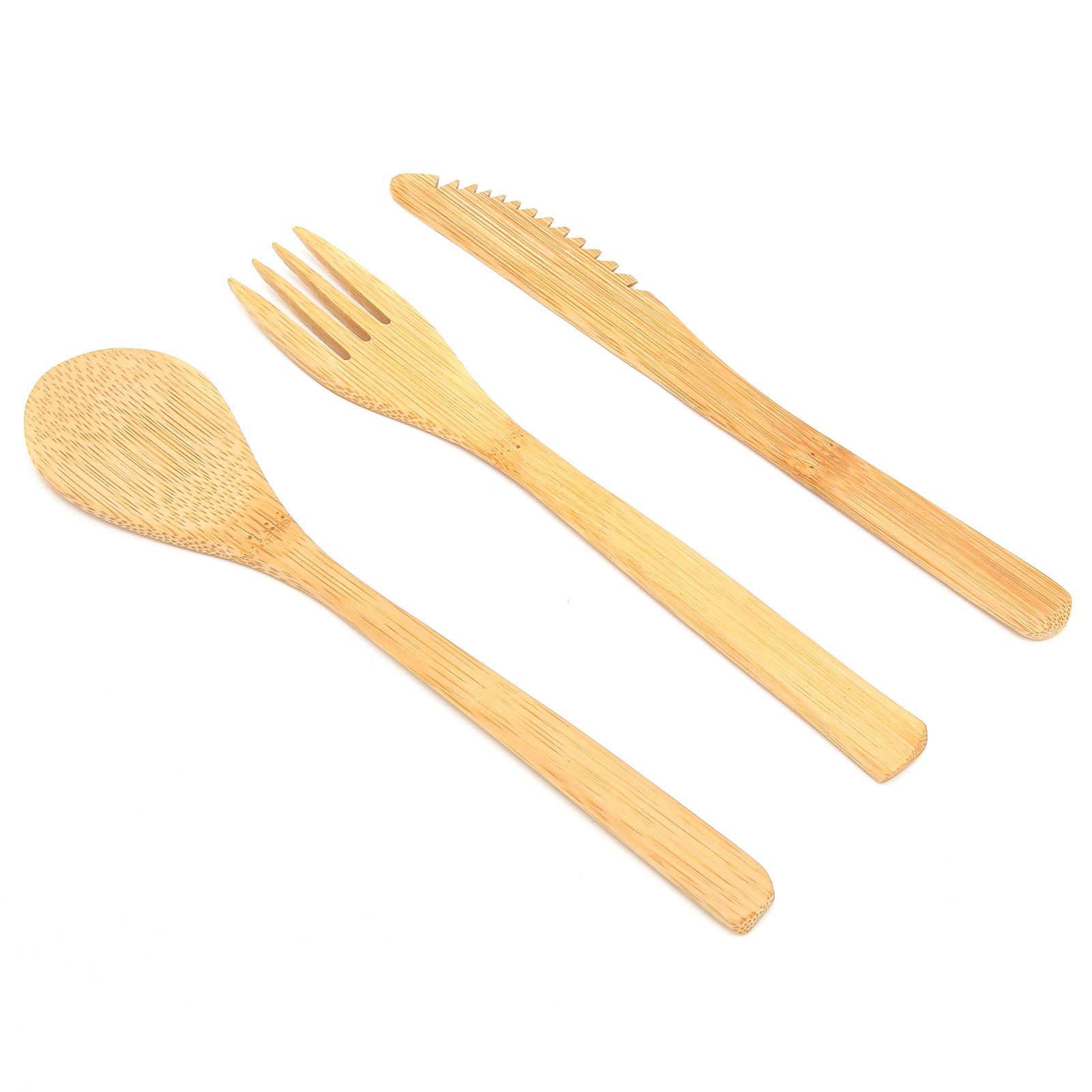 3Pcs Japanese Style Tableware Kitchen Fork Spoon Knife Set Home Tableware for view 9