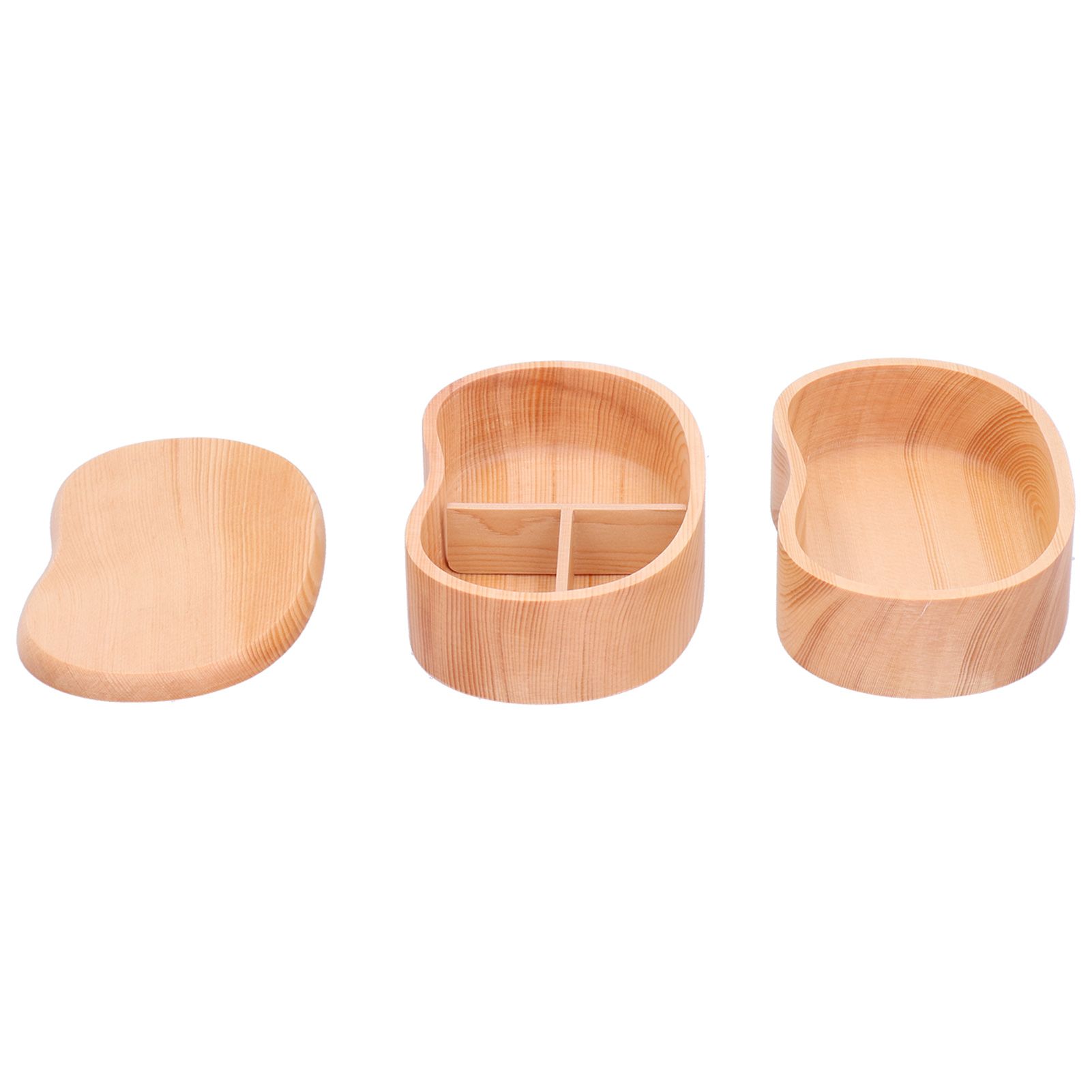 Wooden Bento Box Simple Style Portble Lunch Box Food Storage Organizer for view 3