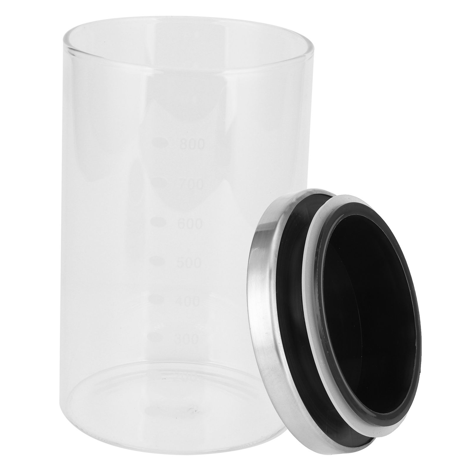Food Storage Container with Stainless Steel Lid and Graduation Line Kitchen view 3