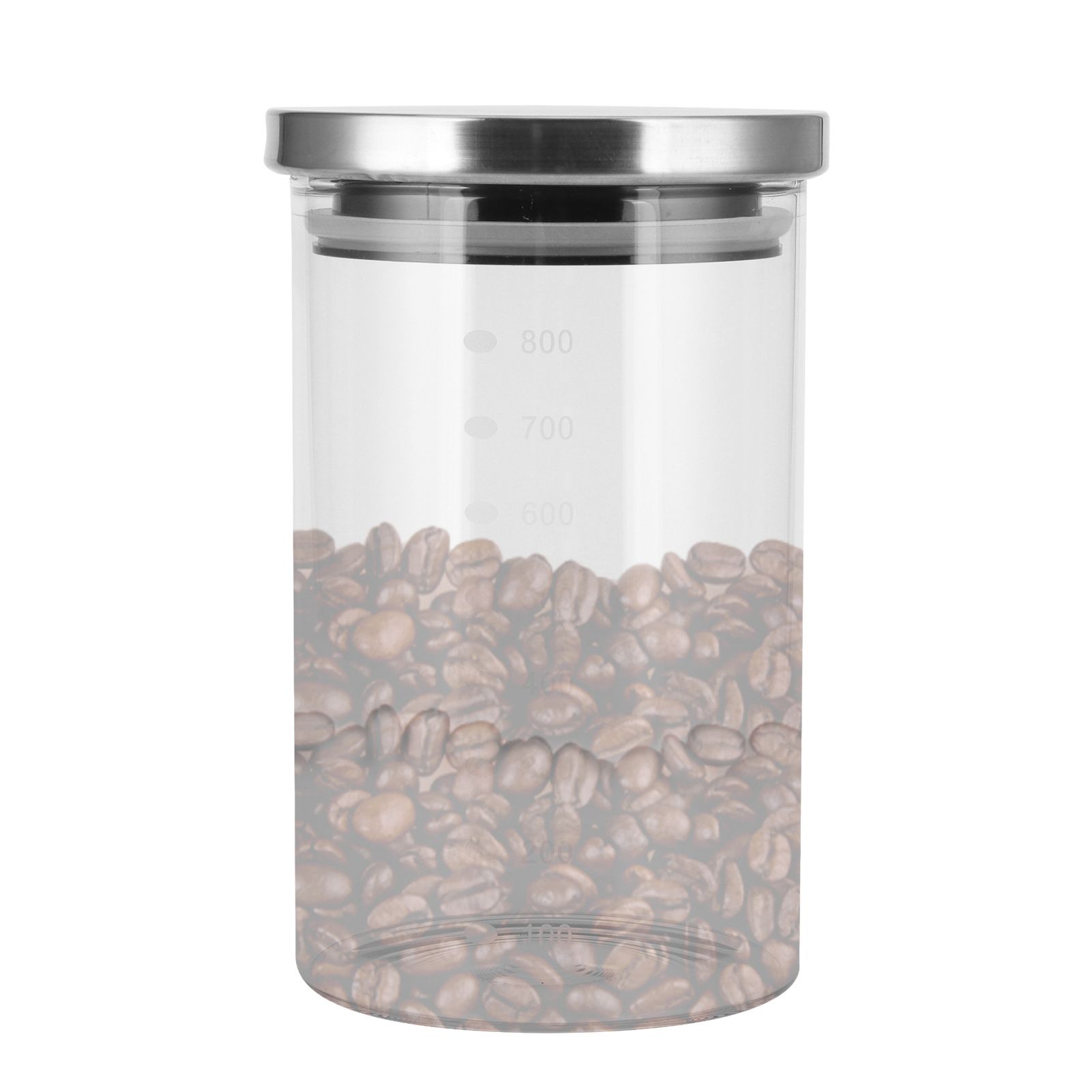 Food Storage Container with Stainless Steel Lid and Graduation Line Kitchen view 11