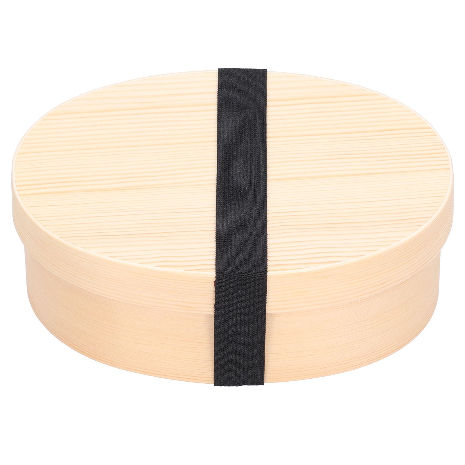 Wood Color Bento Box Oval Shape Sushi Lunch Box Food Storage Container for — image 1