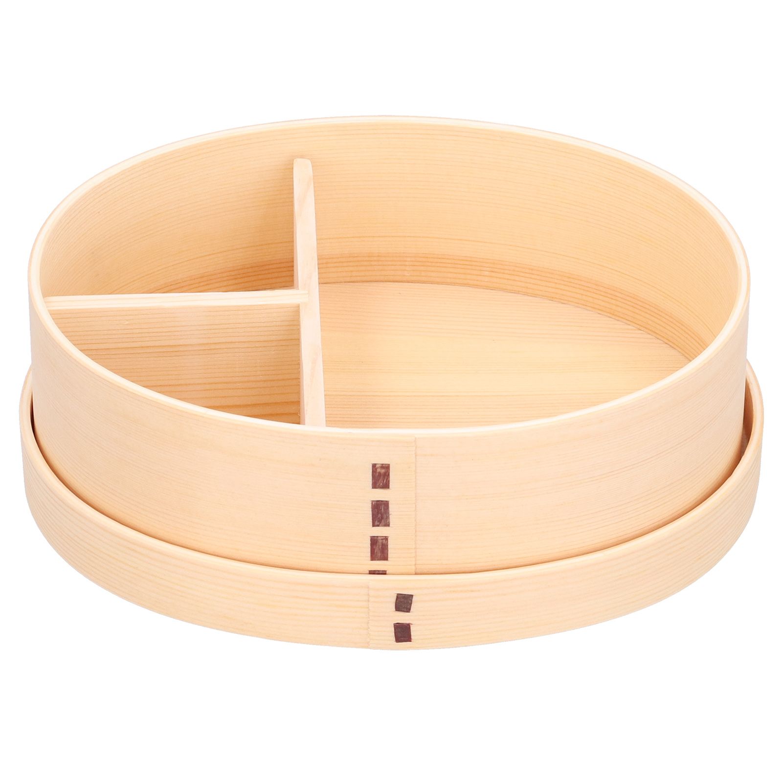 Wood Color Bento Box Oval Shape Sushi Lunch Box Food Storage Container for view 6