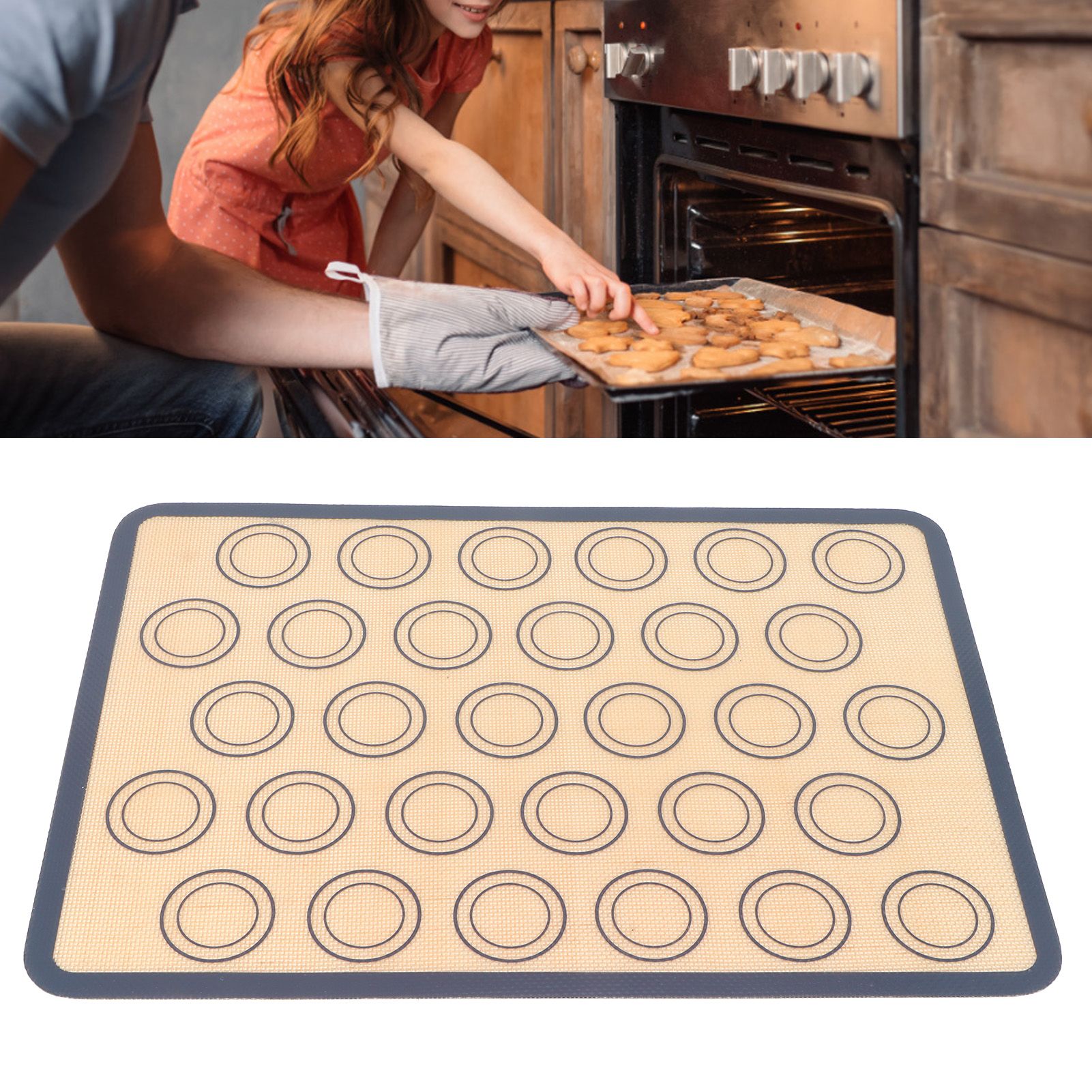 Silicone Baking Mat Reusable NonStick Oven Mat Liner Heat Resistant Bakeware view 11