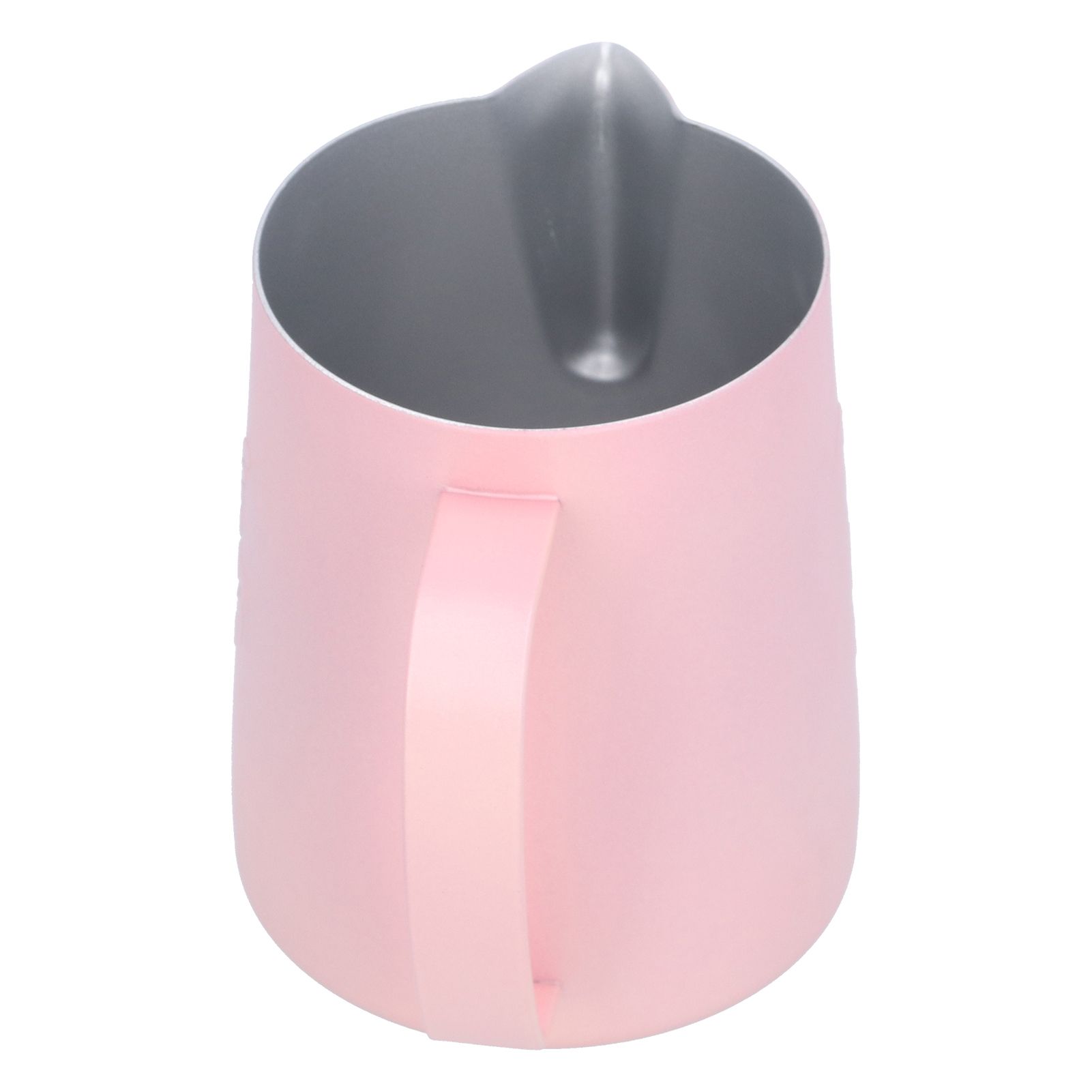 Milk Frothing Cup 304 Stainless Steel Thicken Coffee Latte Pitcher Jug 600ml Pink