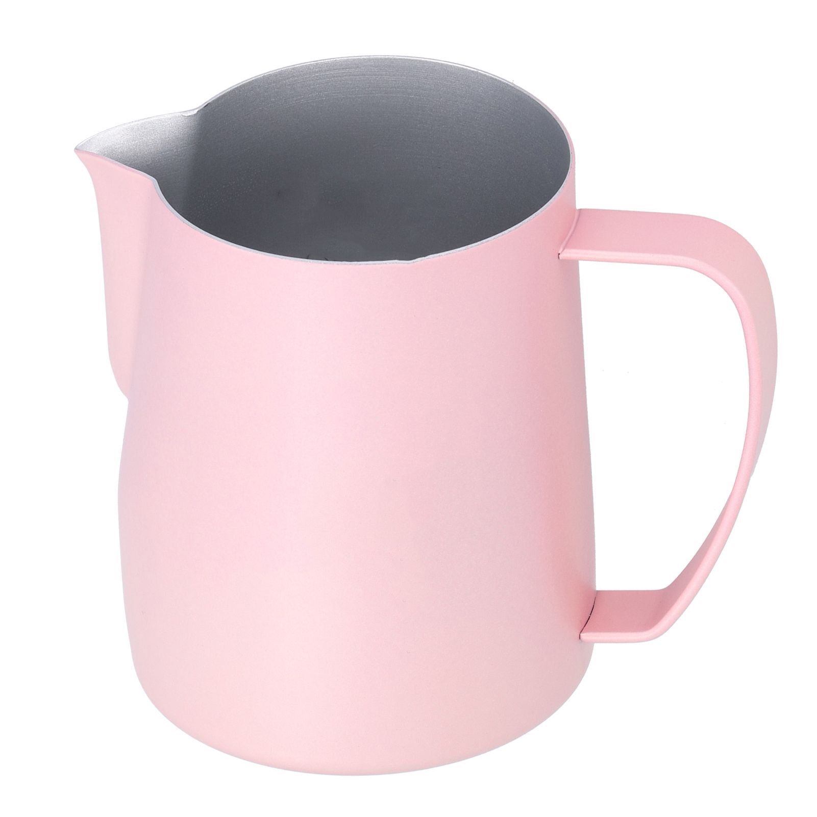 Milk Frothing Cup 304 Stainless Steel Thicken Coffee Latte Pitcher Jug 600ml Pink view 2