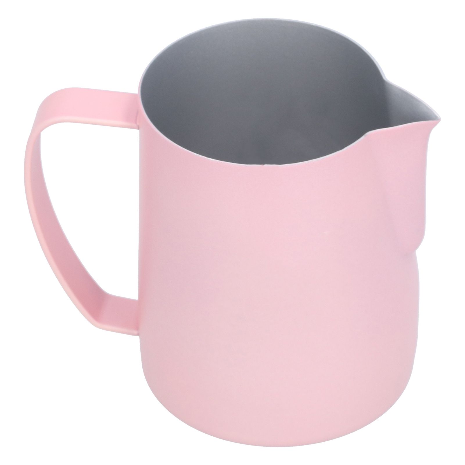 Milk Frothing Cup 304 Stainless Steel Thicken Coffee Latte Pitcher Jug 600ml Pink view 8