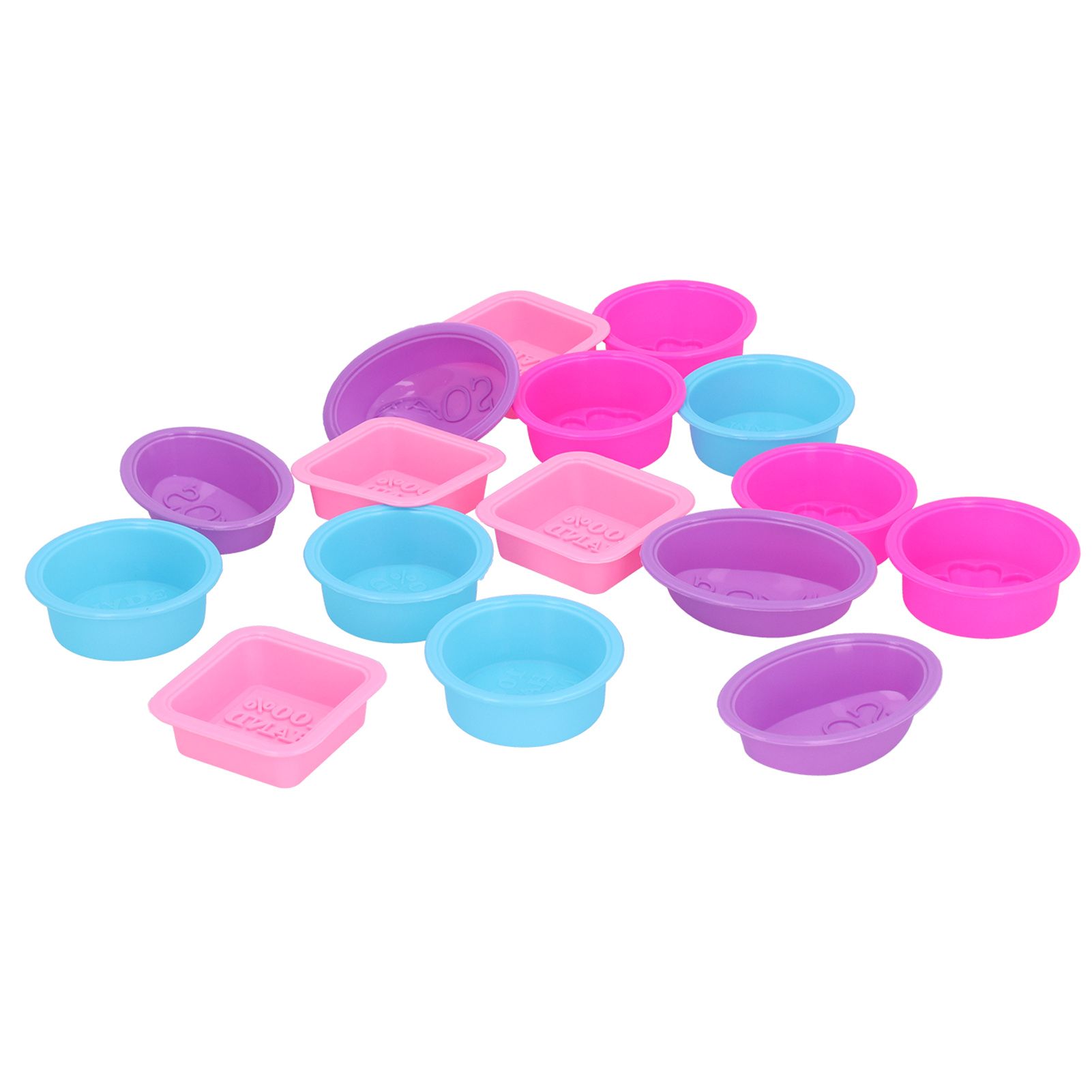 16Pcs Silicone Cake Mold DIY Multifunction Baking Fondant Soap Making Moulds Tools view 6