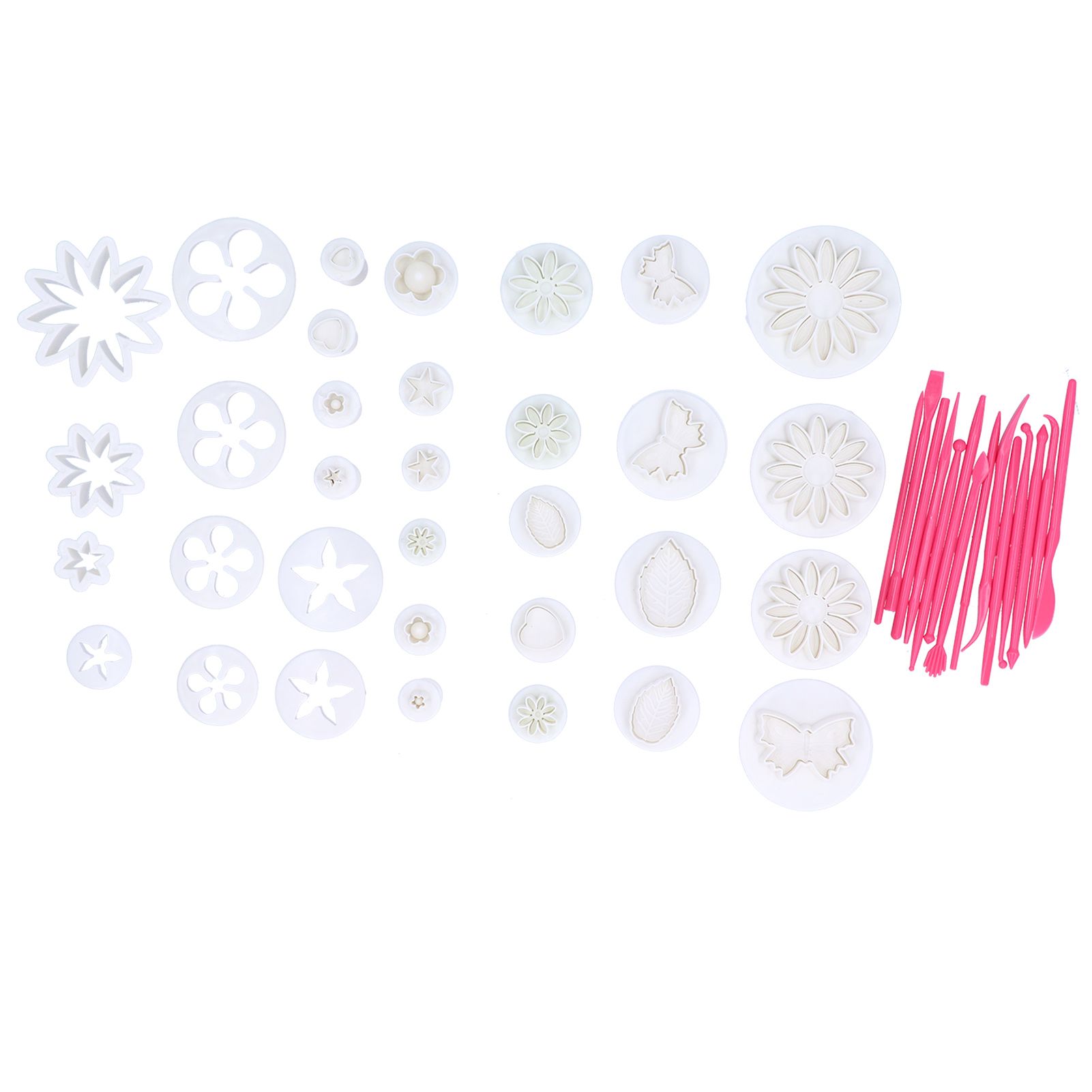 47PCS Cake Decorating Tools Cookies Biscuits Cake Mold Flower Set Baking view 2