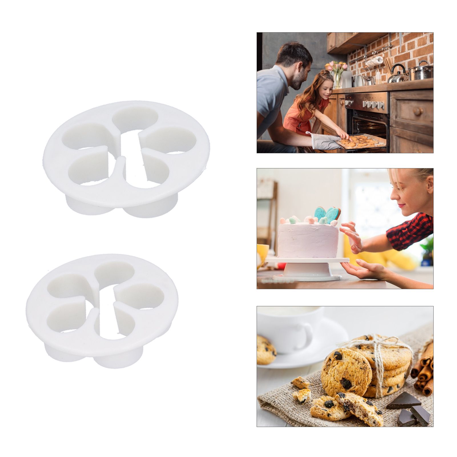 47PCS Cake Decorating Tools Cookies Biscuits Cake Mold Flower Set Baking view 12