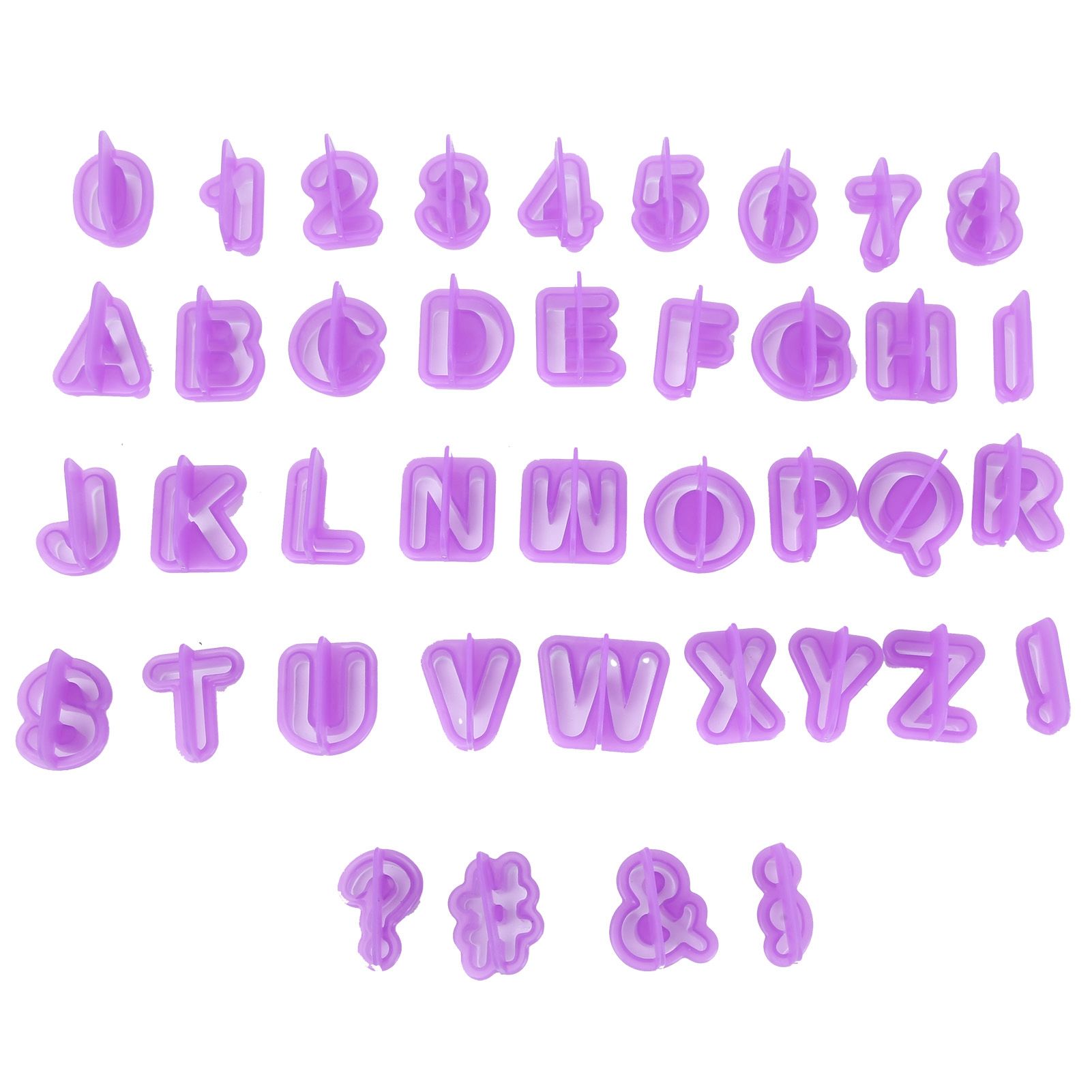 40Pcs DIY Biscuits Mold Alphabet Number Cookies Chocolate Cutter Mold Baking view 2