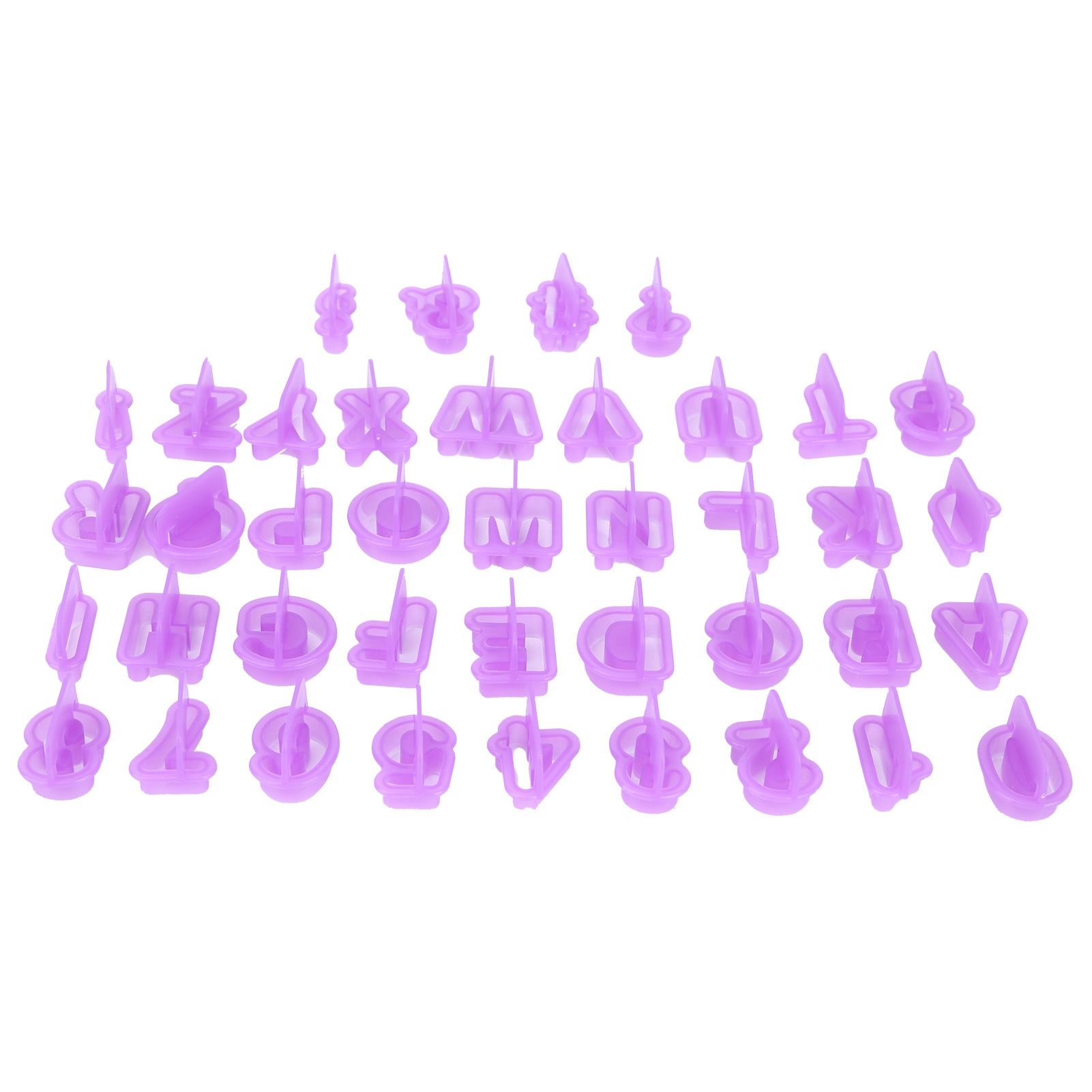 40Pcs DIY Biscuits Mold Alphabet Number Cookies Chocolate Cutter Mold Baking view 3