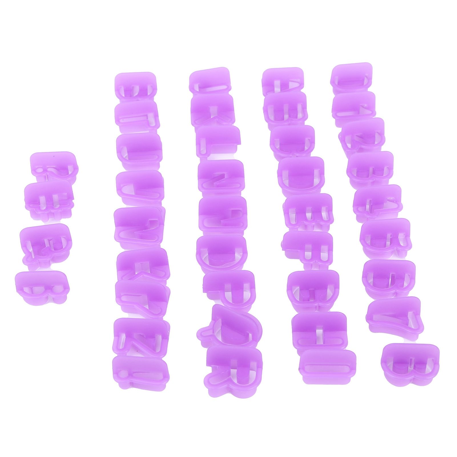 40Pcs DIY Biscuits Mold Alphabet Number Cookies Chocolate Cutter Mold Baking view 5