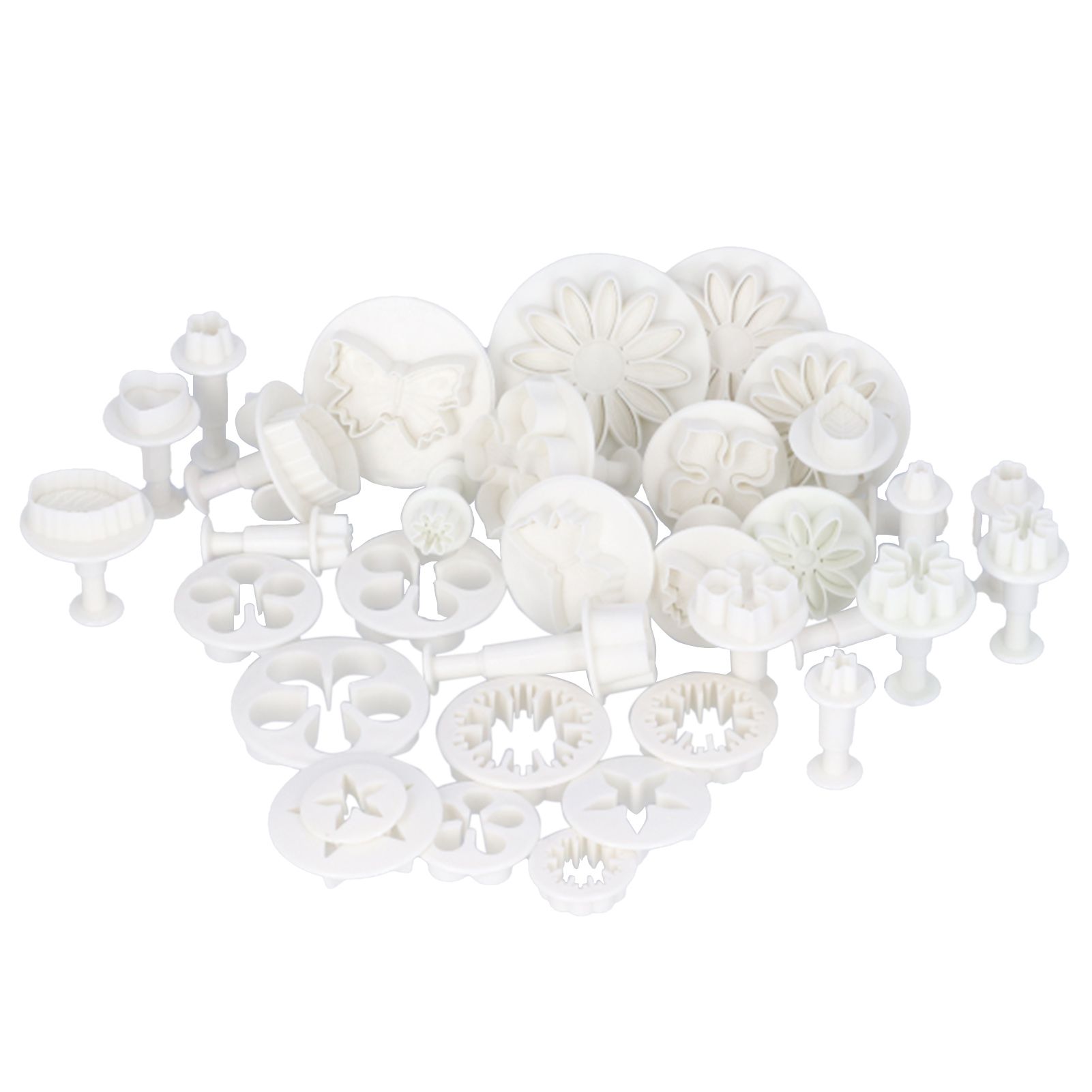 46PCS Fondant Cake Mould Cookies Biscuits Cutters Mould Set Baking Utensil view 5