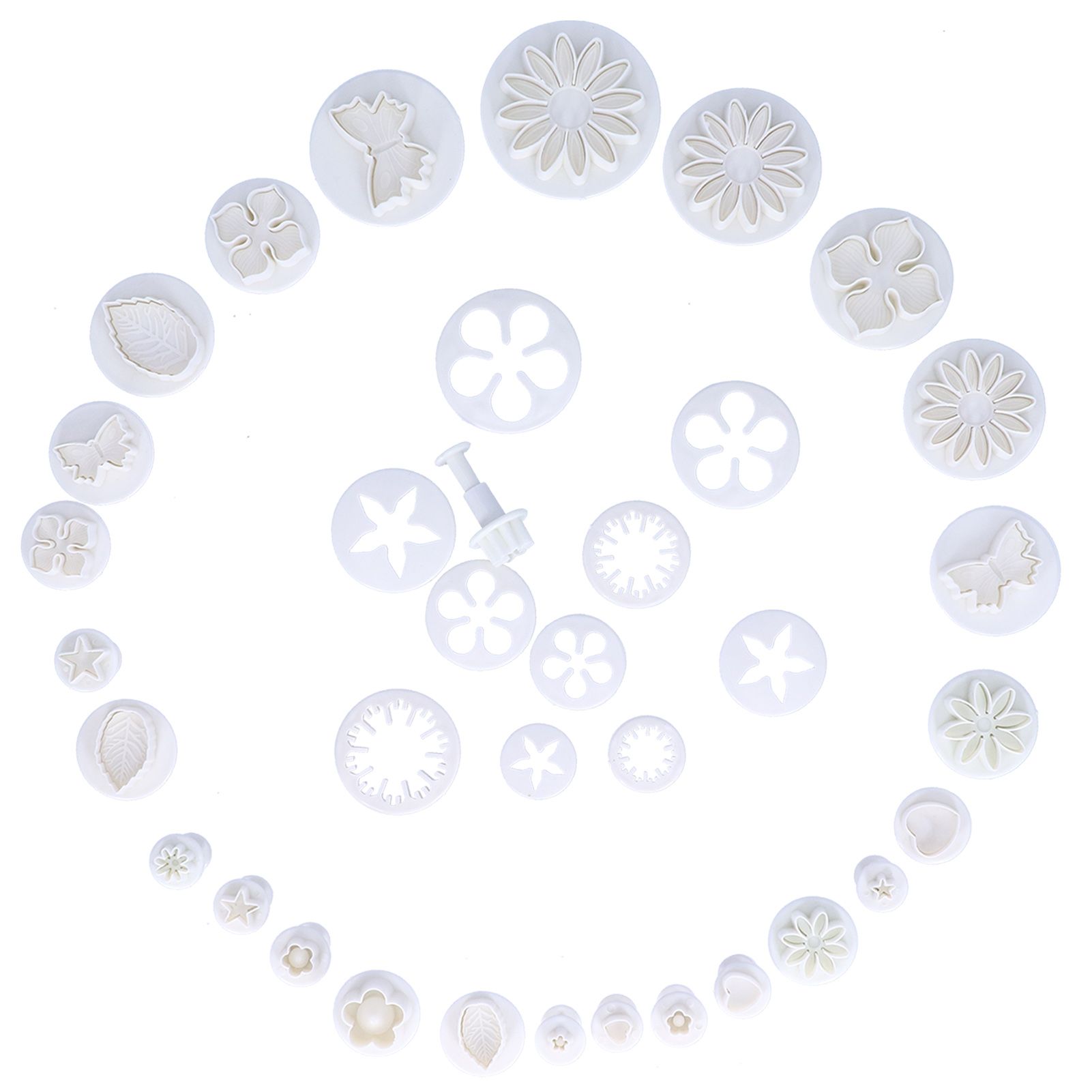 46PCS Fondant Cake Mould Cookies Biscuits Cutters Mould Set Baking Utensil view 7