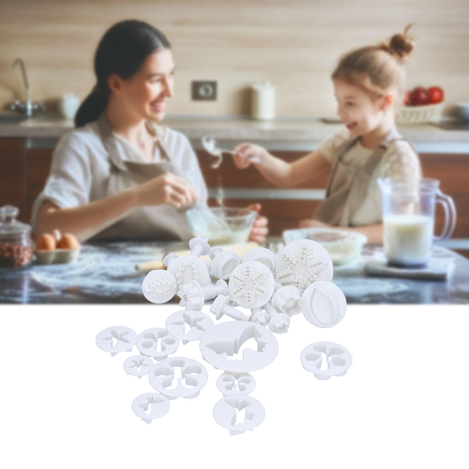 37PCS/Set Fondant Cake Mold Cookies Biscuits Cutter Mould Cake Decoration Tool Set view 12