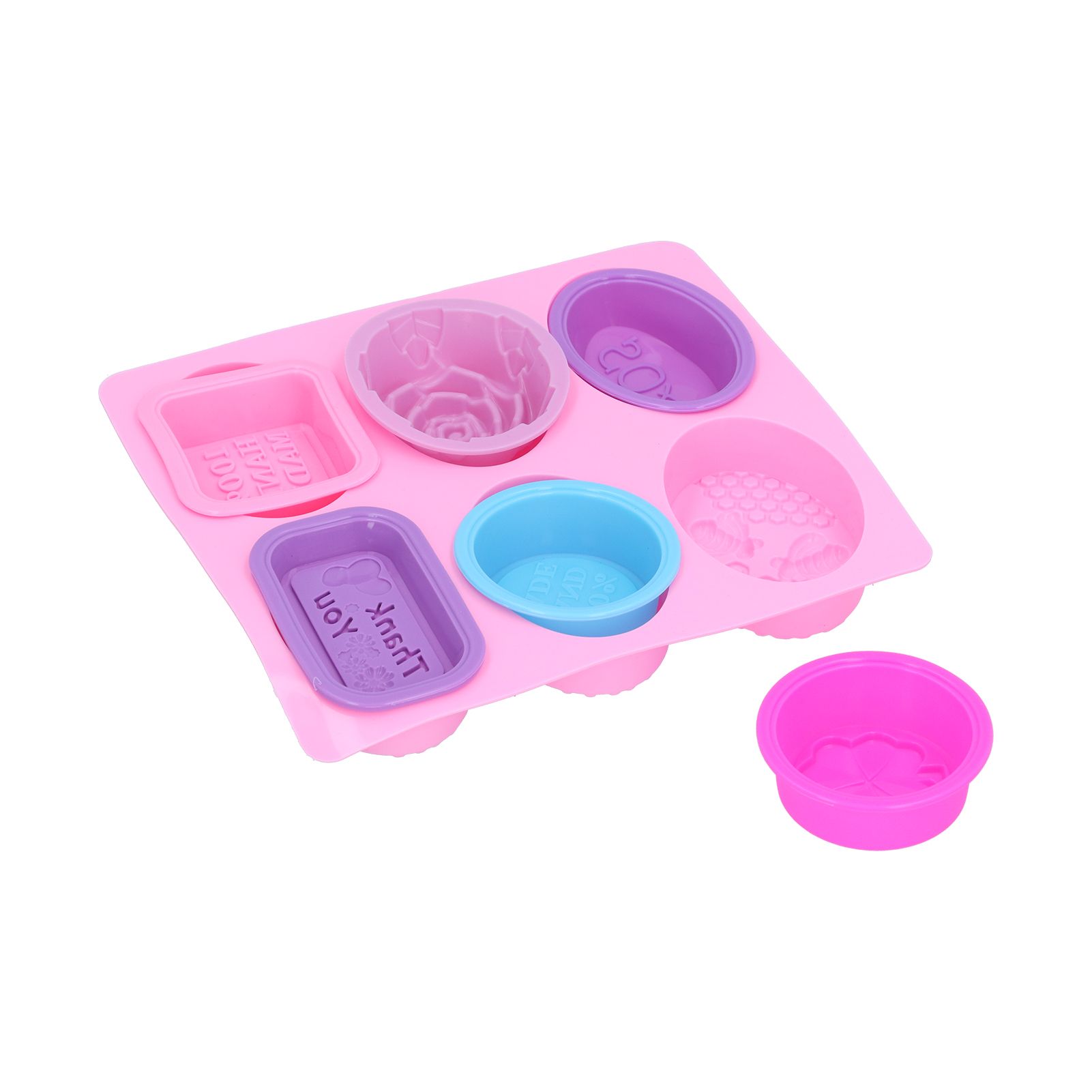 7Pcs Silicone Mold Food Grade Portable Multifunctional Cake Mould for Dinner — image 1