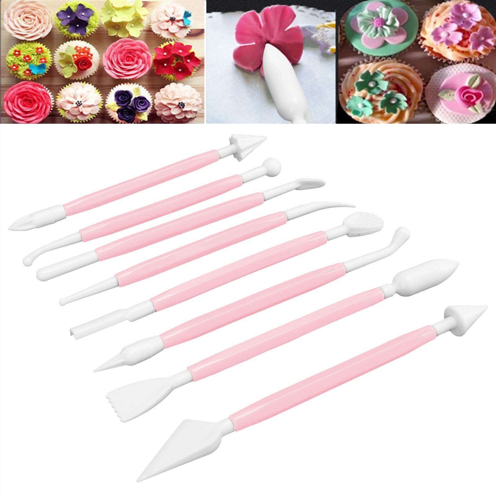 8Pcs Cake Fondant Decorating Tool Set Engraving Pen Cake Supplies DIY Baking view 11