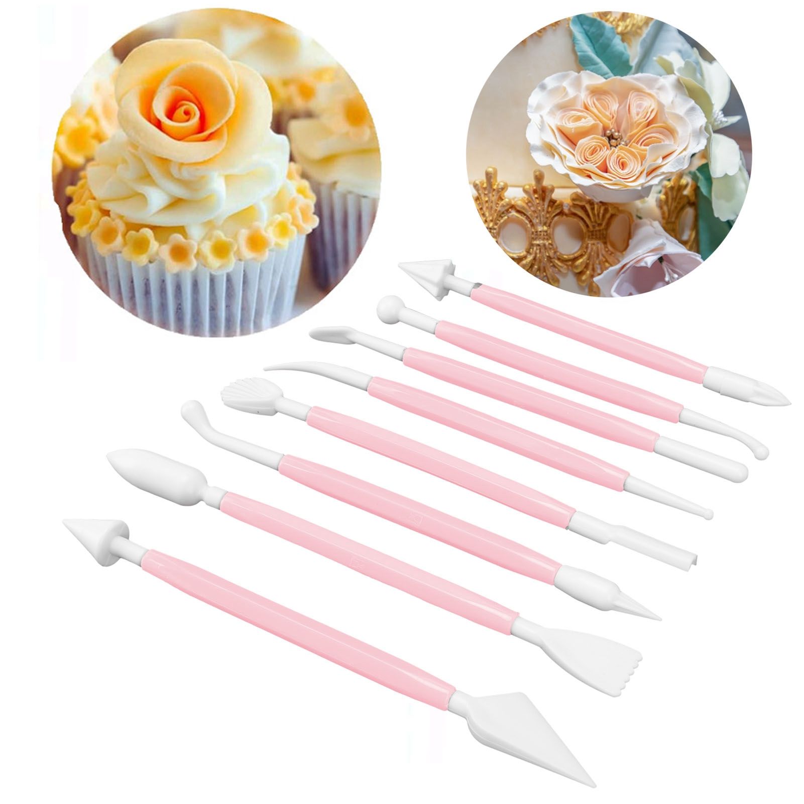 8Pcs Cake Fondant Decorating Tool Set Engraving Pen Cake Supplies DIY Baking view 12