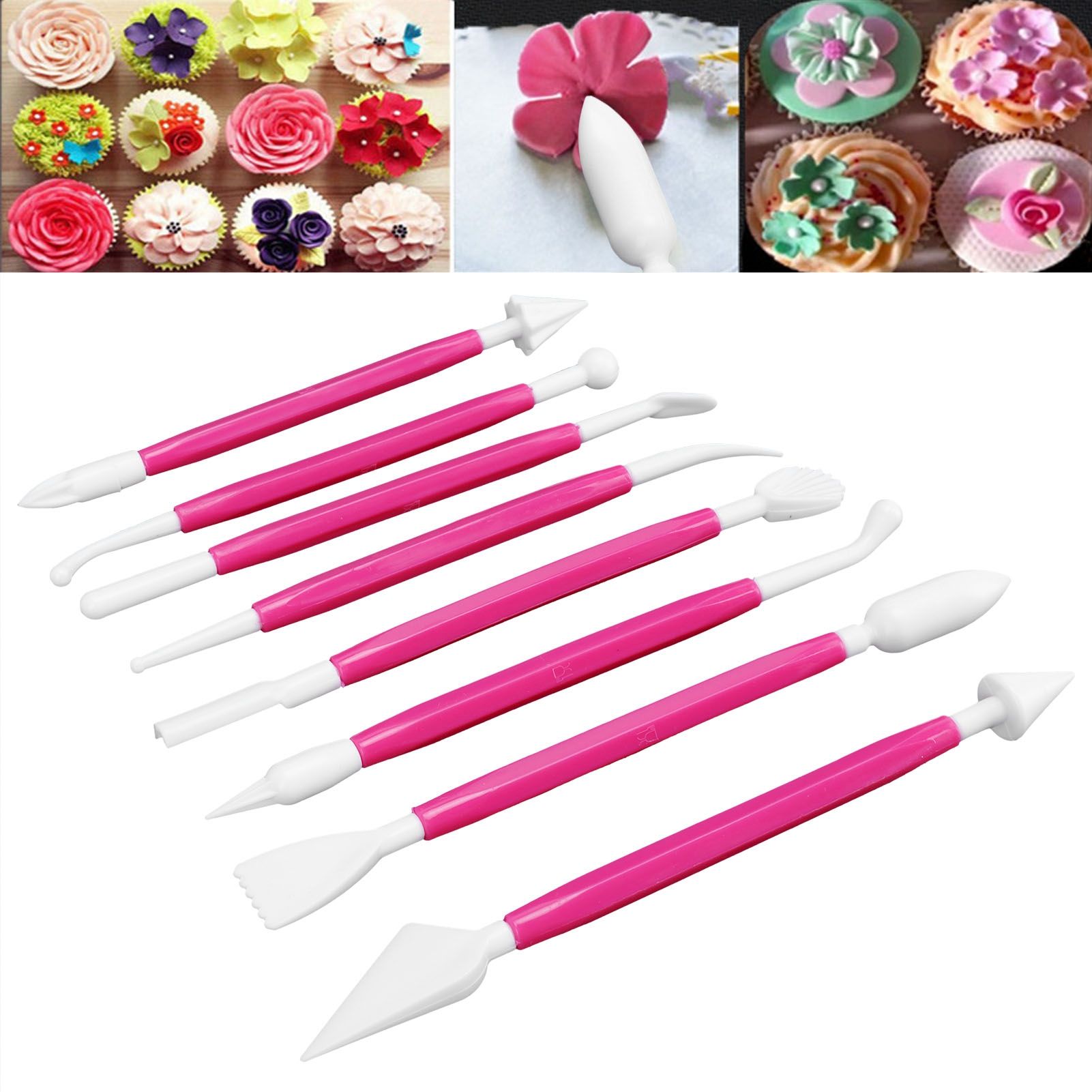 8Pcs Cake Fondant Decorating Tool Set Engraving Pen Cake Supplies DIY Baking view 11