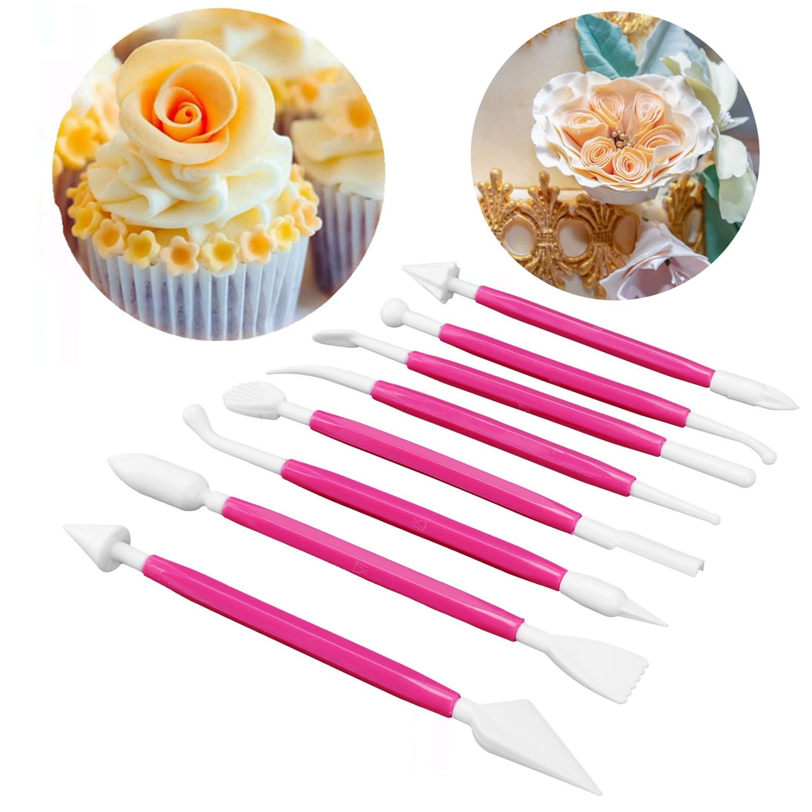 8Pcs Cake Fondant Decorating Tool Set Engraving Pen Cake Supplies DIY Baking view 12