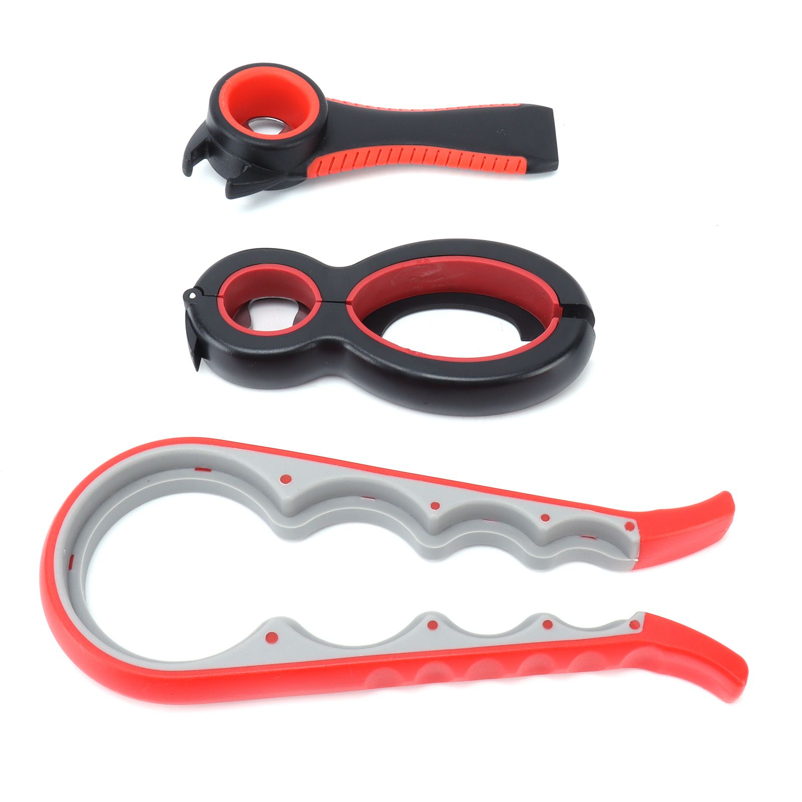 3Pcs/Set Portable Can Opener Multifunctional Opener Set for Bottle Jar Can Cap view 4