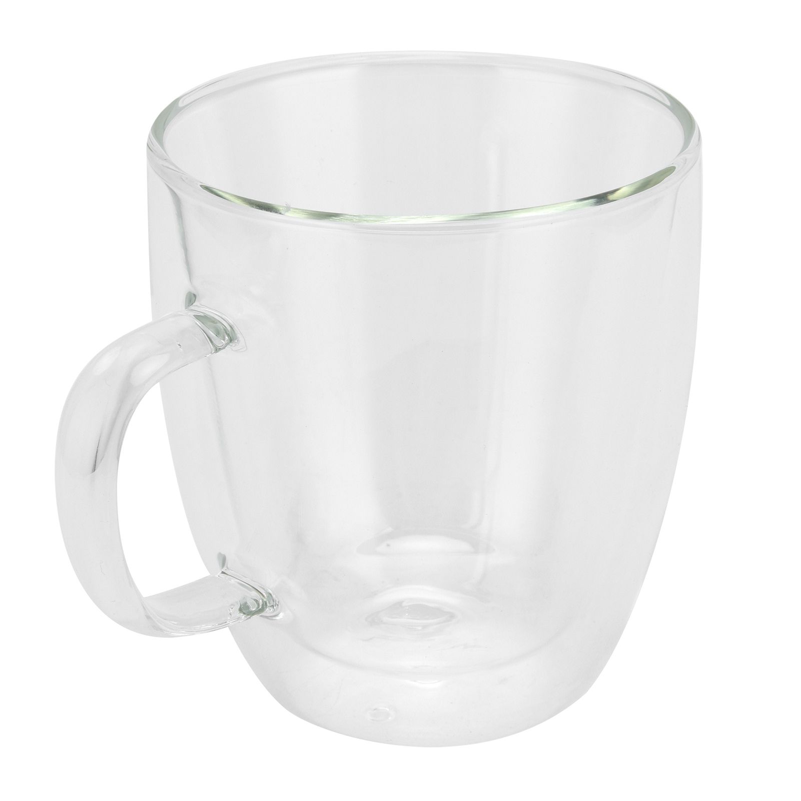 Double Wall Cup with Handle Transparent Glass Coffee Mug for Hot Cold Beverage view 9