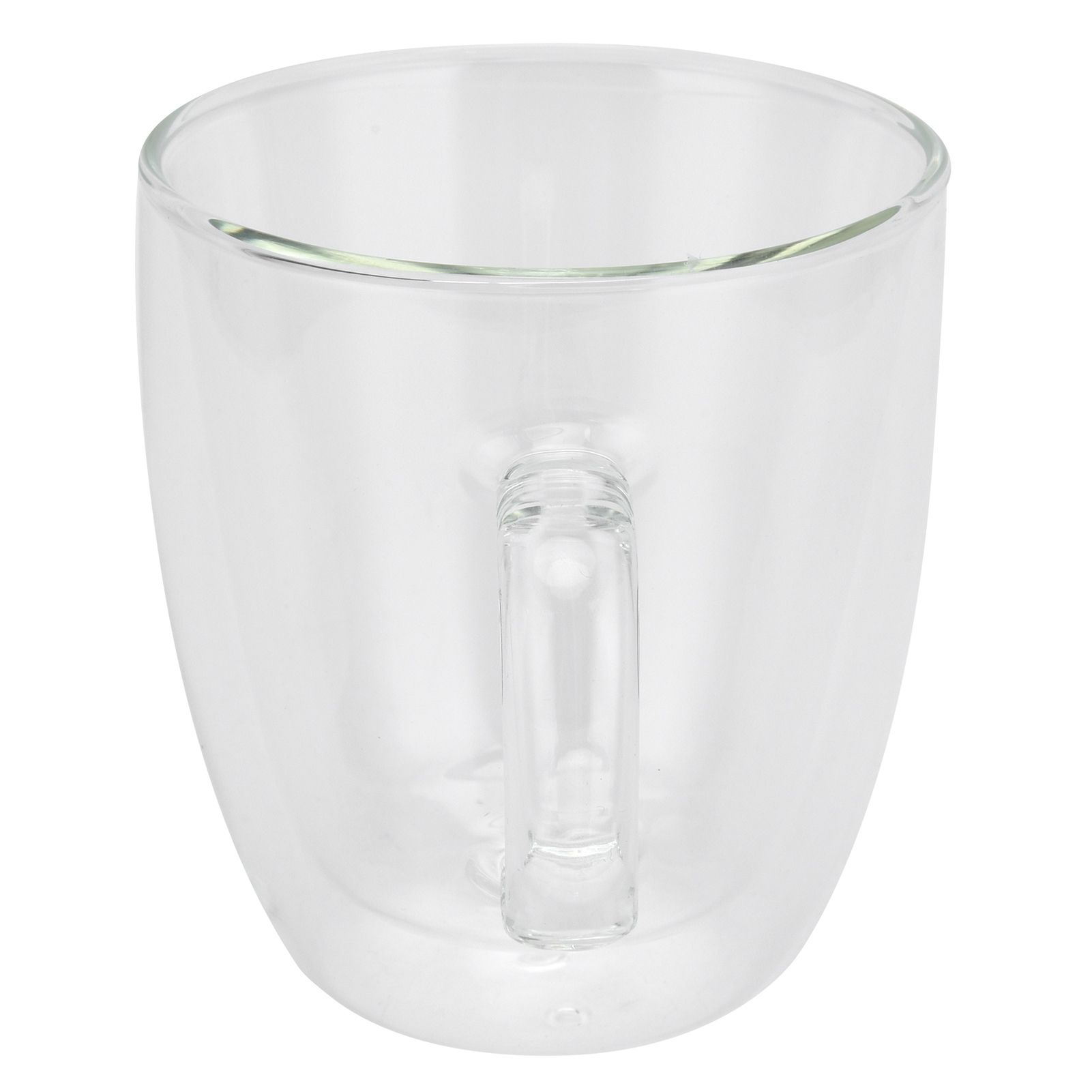 Double Wall Cup with Handle Transparent Glass Coffee Mug for Hot Cold Beverage view 10