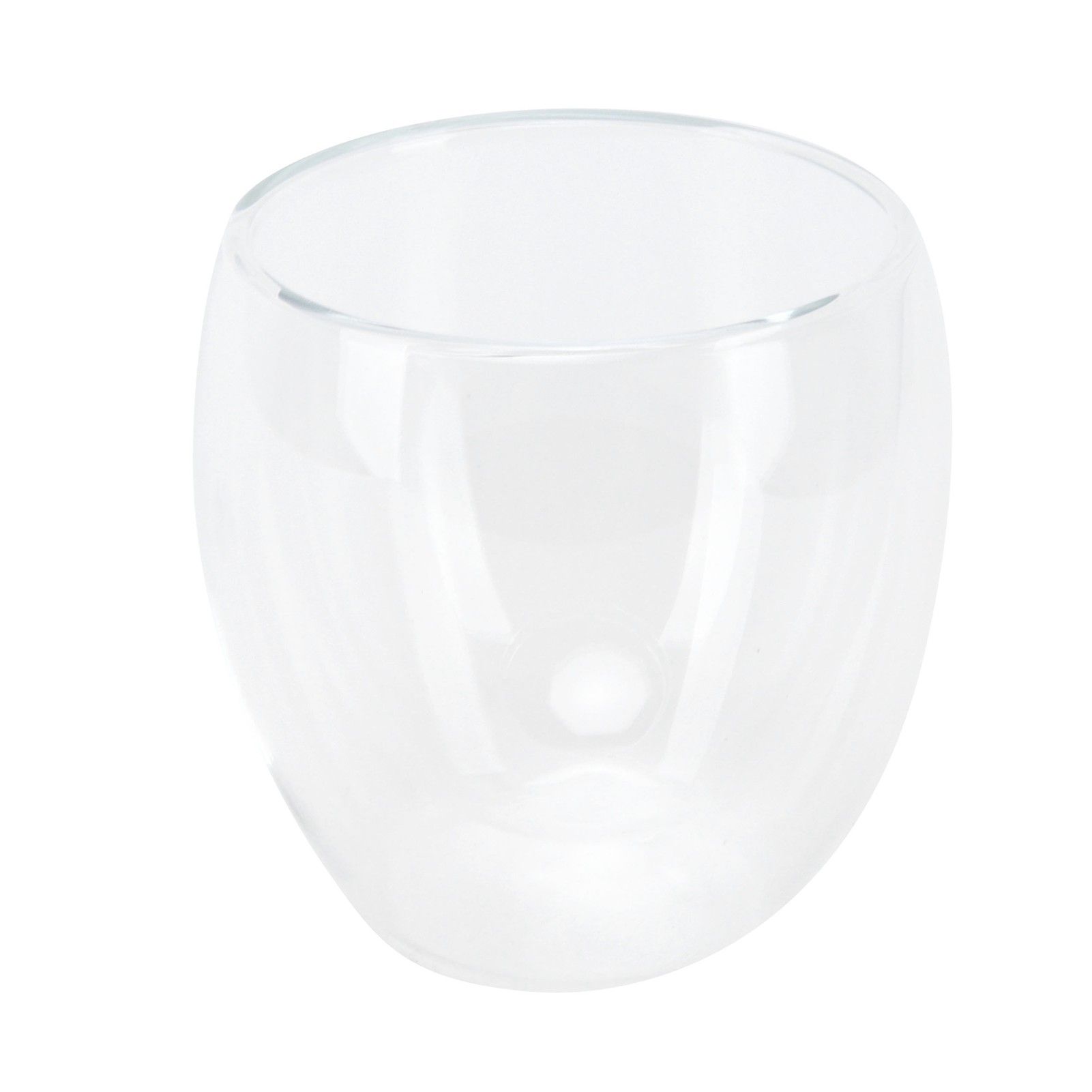 2-Layer Transparent Milk Mug Cylindrical Heat Resistant Coffee Cup for