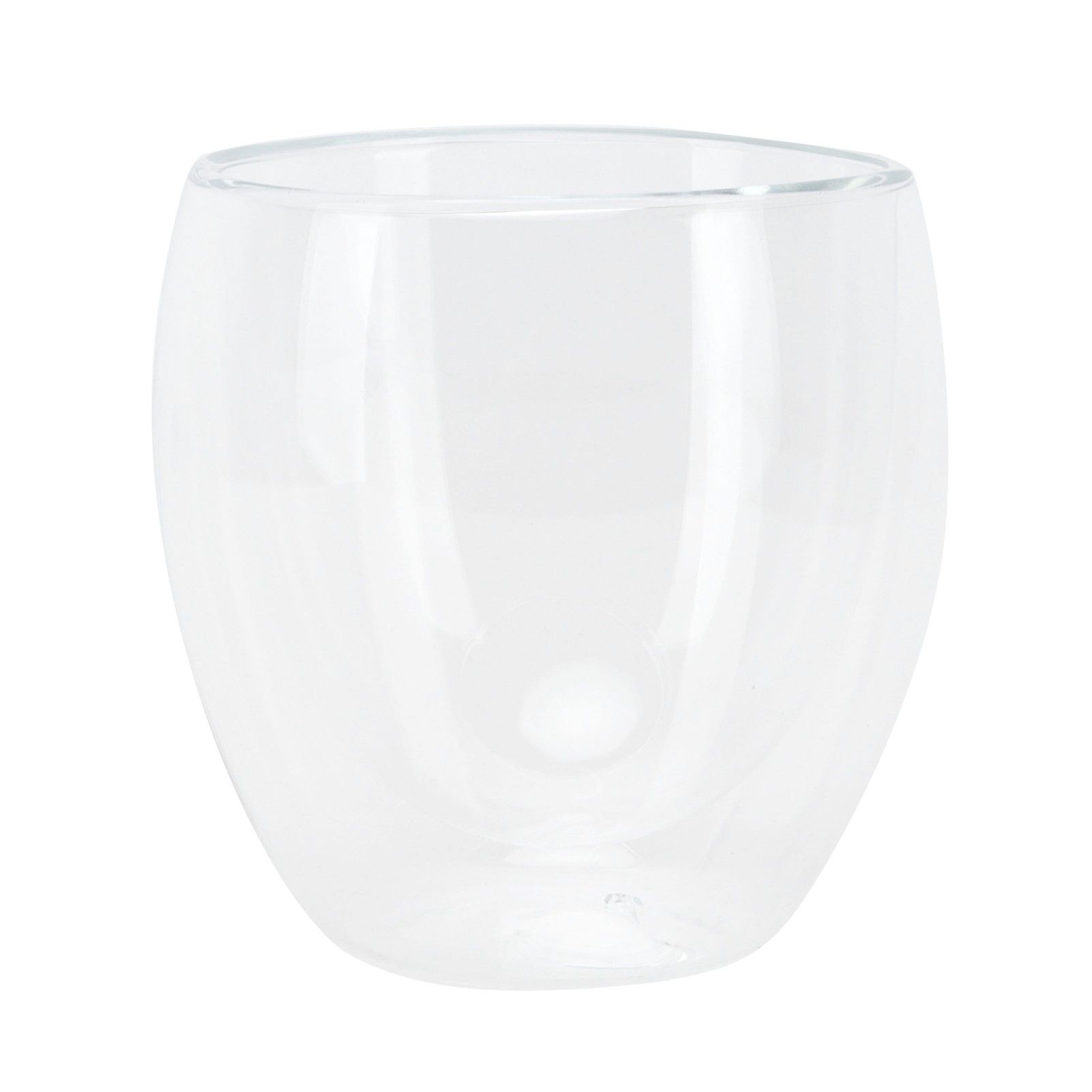2-Layer Transparent Milk Mug Cylindrical Heat Resistant Coffee Cup for view 2