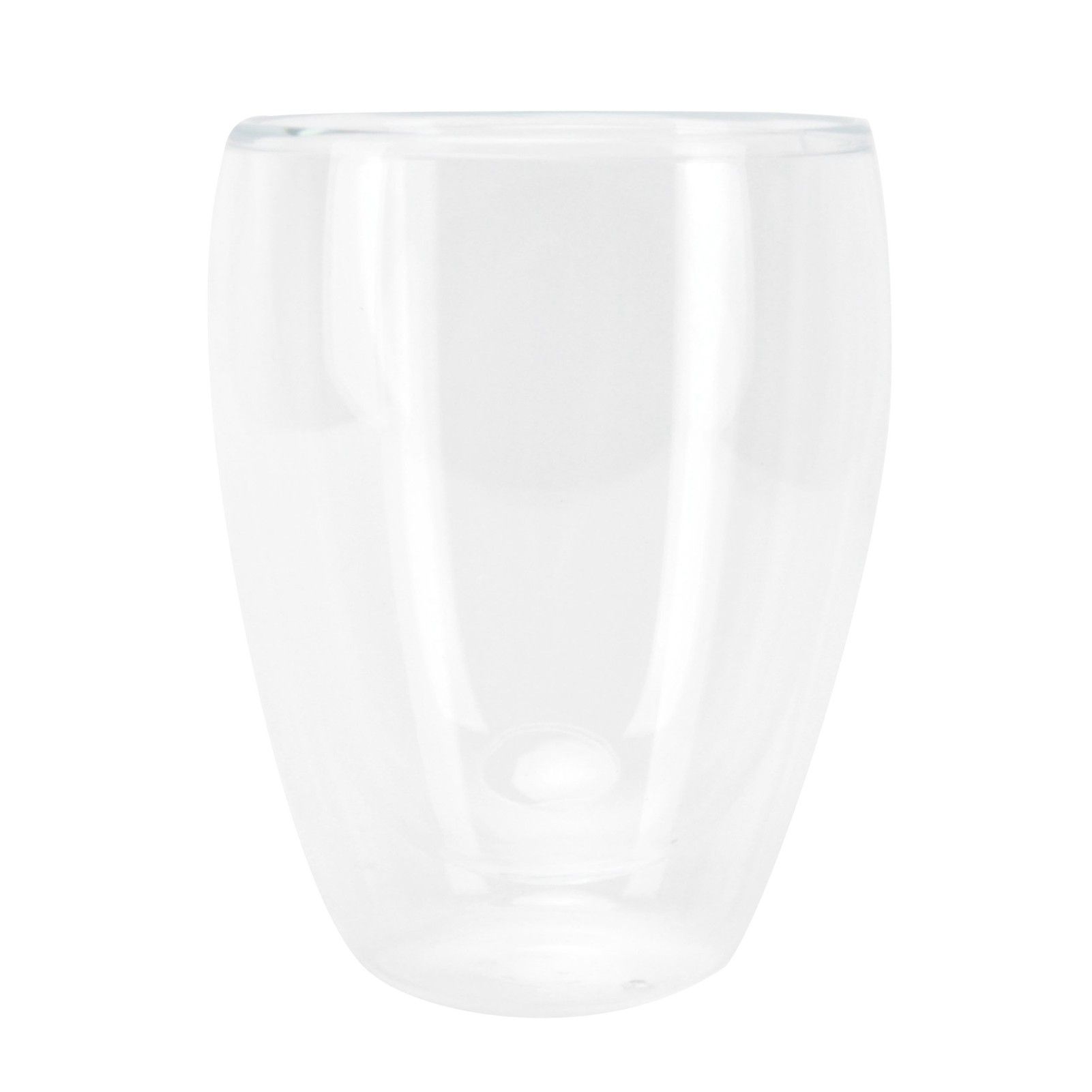 2-Layer Transparent Milk Mug Cylindrical Heat Resistant Coffee Cup for view 2
