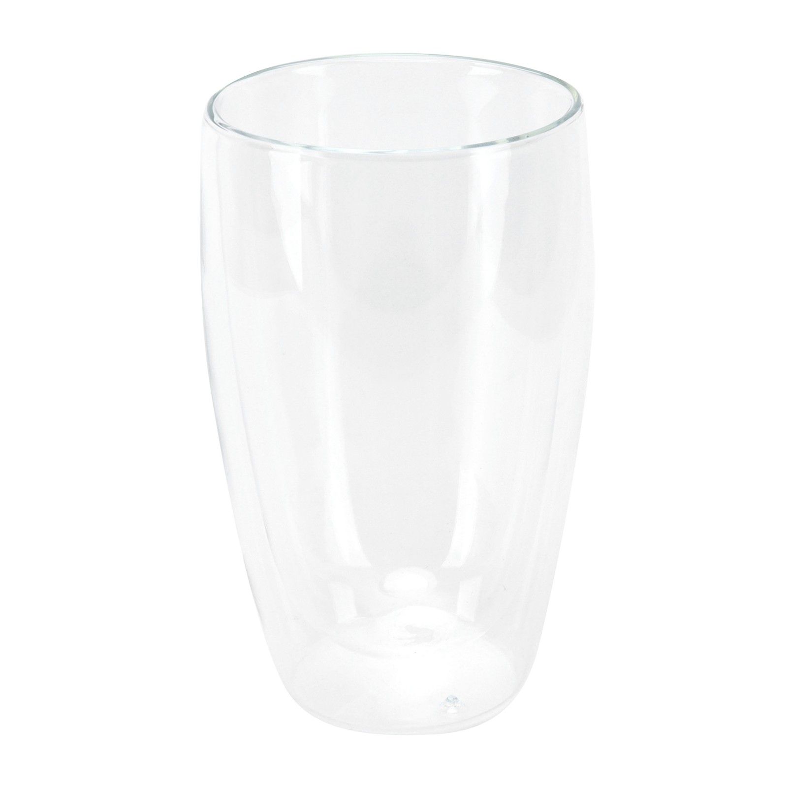 2-Layer Transparent Milk Mug Cylindrical Heat Resistant Coffee Cup for