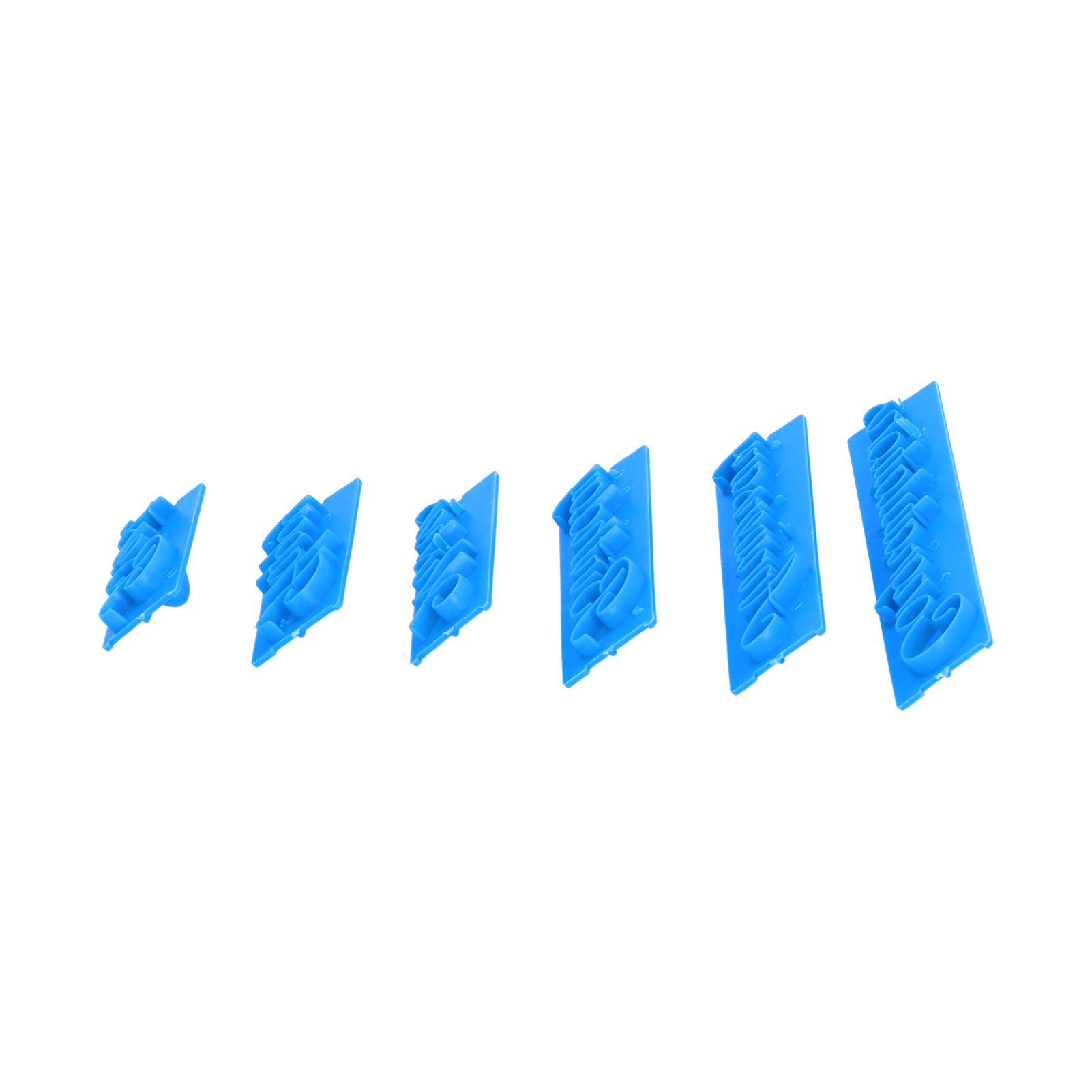 6Pcs Words Cake Mold DIY Handwritten Letter Printed Stamp Mould Bakery view 4