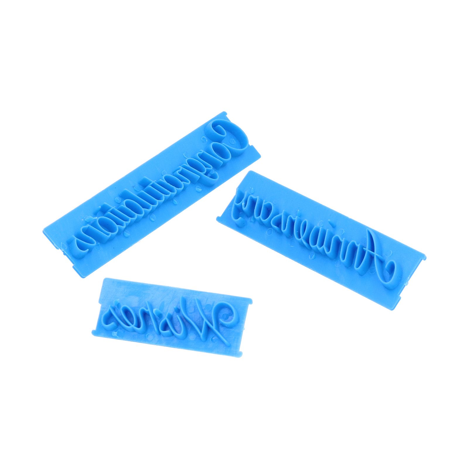6Pcs Words Cake Mold DIY Handwritten Letter Printed Stamp Mould Bakery view 6