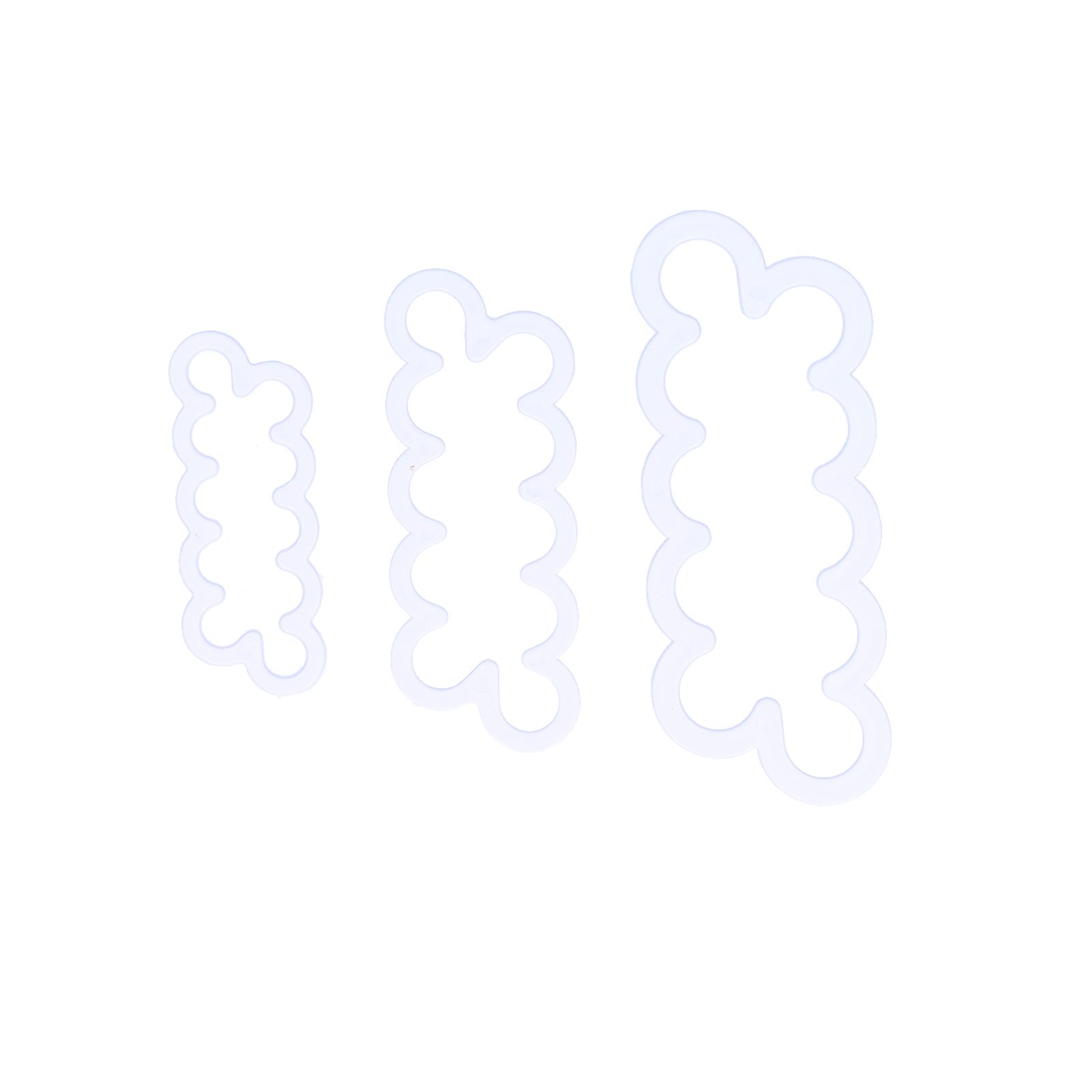 3Pcs Rose Flower Cutter Maker DIY Fondant Cake Decorating Mold Baking Accessories view 4