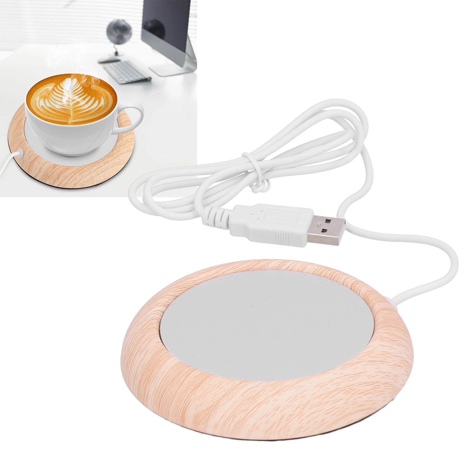USB Powered Heater Pad Vacuum Cup Mat Warmer Coaster Placemat for Milk Tea view 11