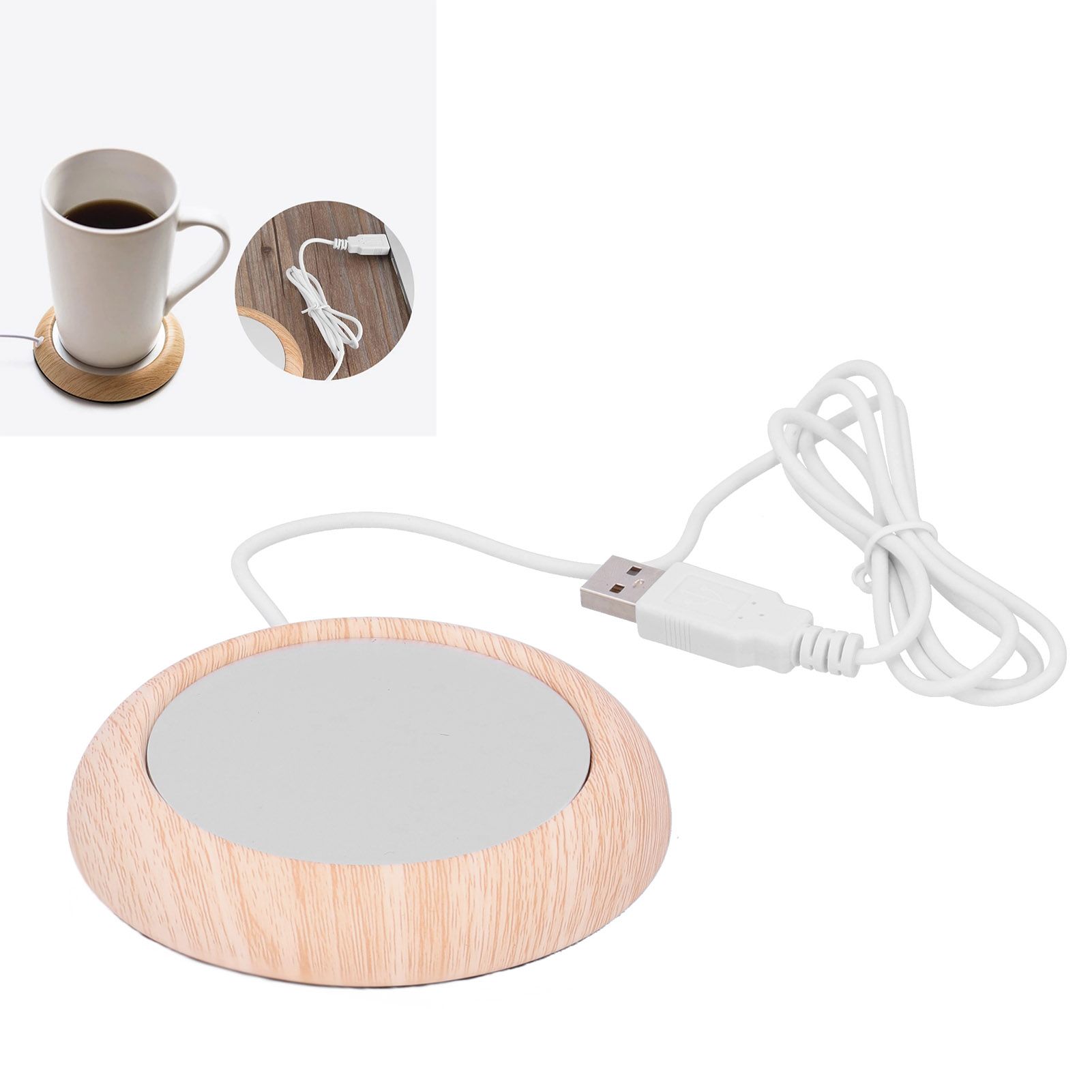 USB Powered Heater Pad Vacuum Cup Mat Warmer Coaster Placemat for Milk Tea view 12
