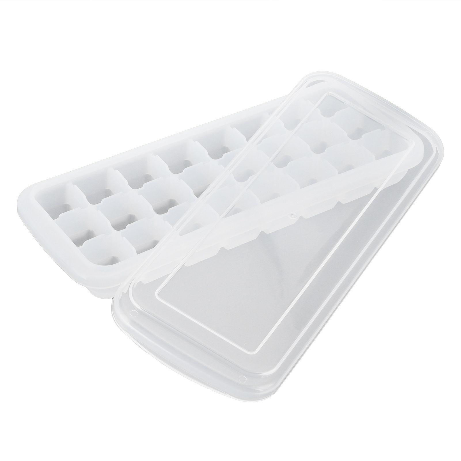 24-Grid Small Cubes Silicone Ice Tray with PP Lid Silicone Ice Mold for Home — image 1