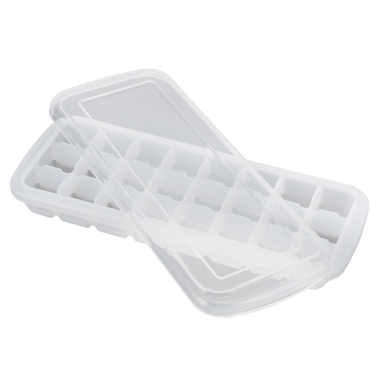 24-Grid Small Cubes Silicone Ice Tray with PP Lid Silicone Ice Mold for Home view 3