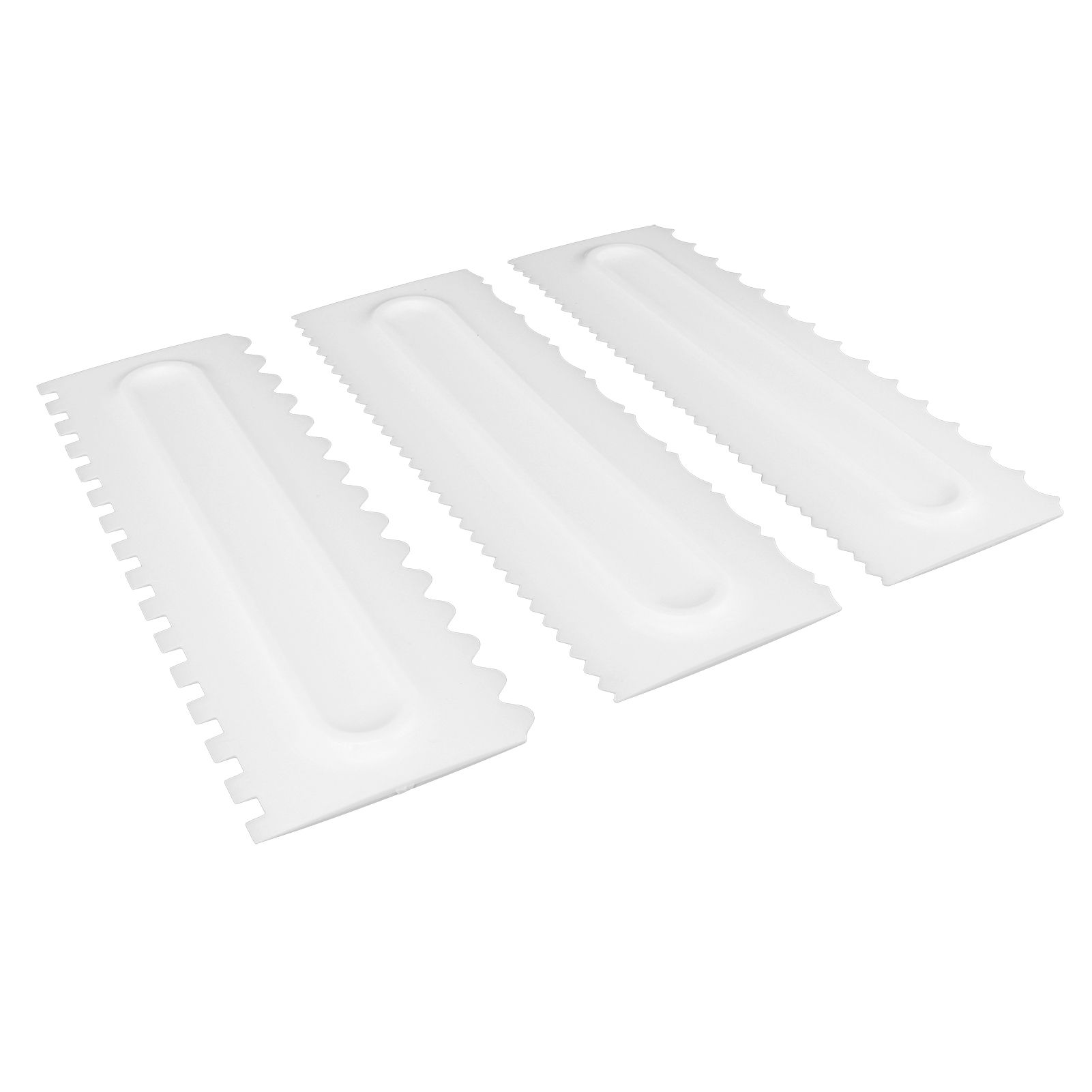 3Pcs/Set Cream Scraper Plastic Scraper Fondant Cake Modeling Tool for Dessert view 6