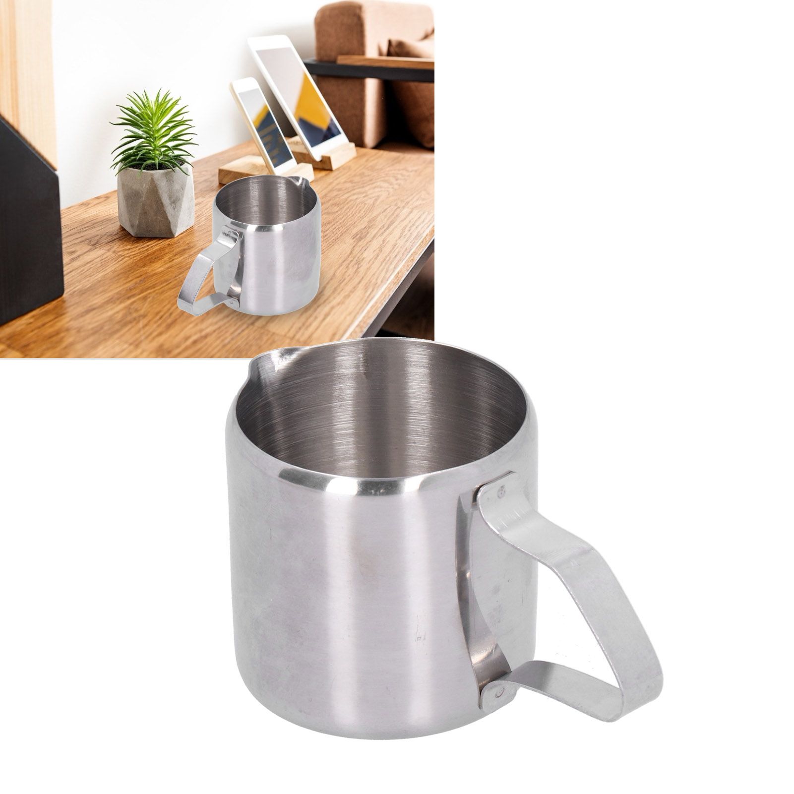 3oz/90ml 304 Stainless Steel Coffee Cup Honey Milk Cup Coffee Pitcher Frothing Jug view 11