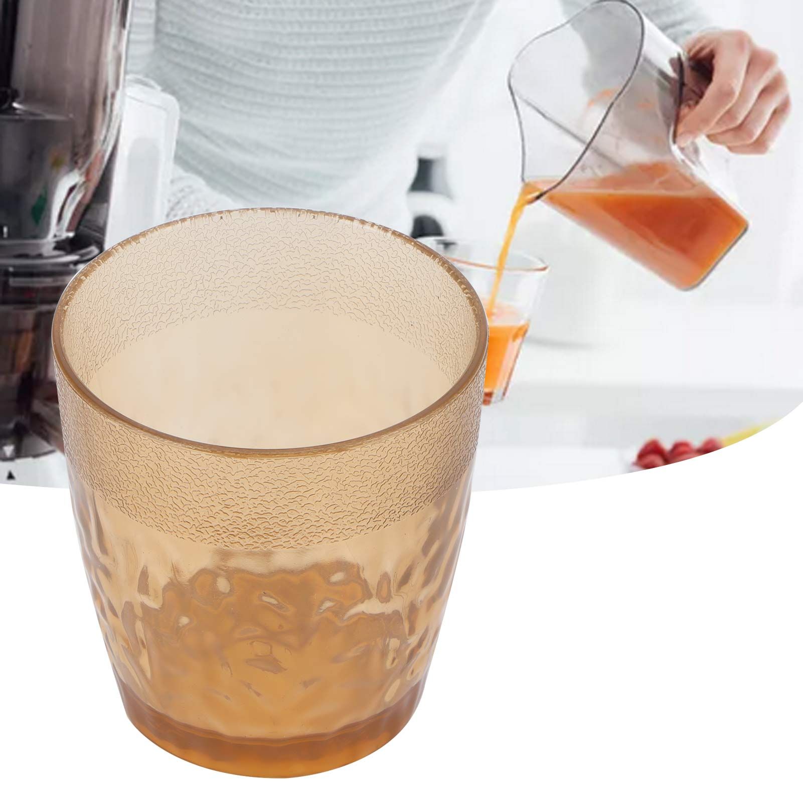 200ml Drinking Glass Flower Tea Cup Small Beer Mug Acrylic Cup for Home view 11