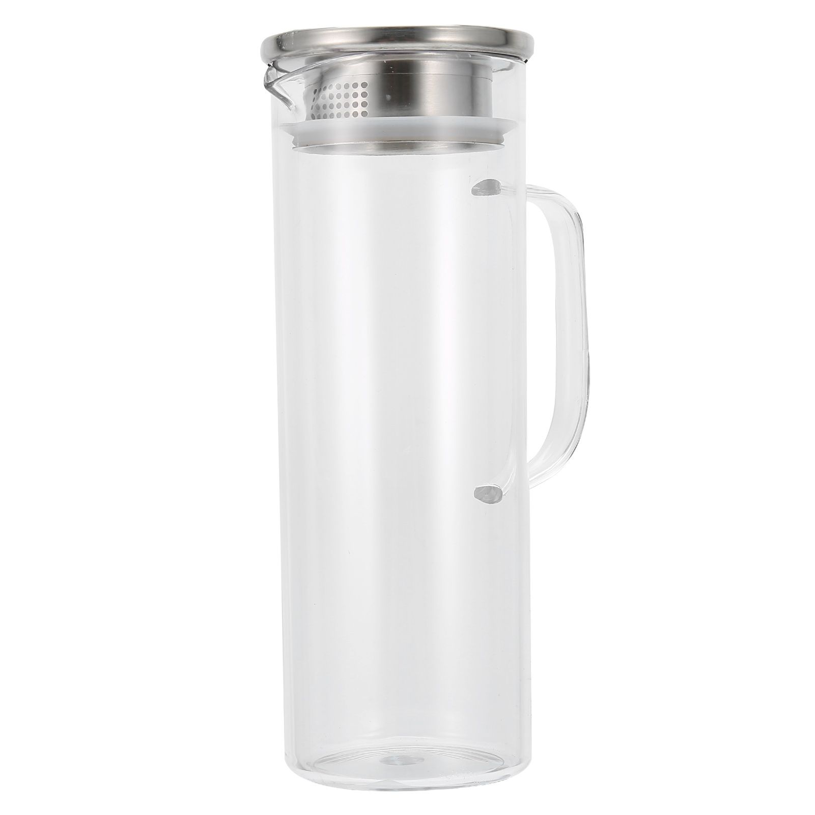 1100ML Cold Water Bottle Transparent Cold Water Pitcher Juice Jug with Lid for