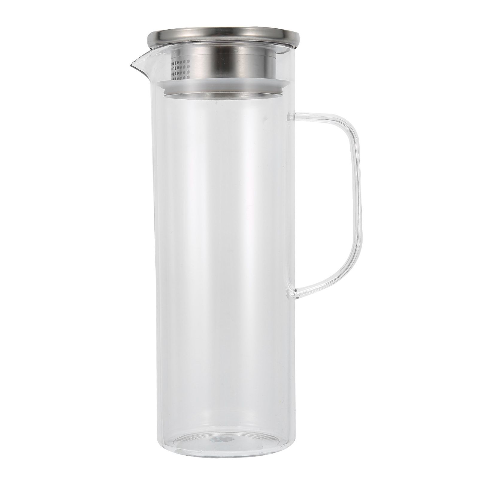 1100ML Cold Water Bottle Transparent Cold Water Pitcher Juice Jug with Lid for view 2