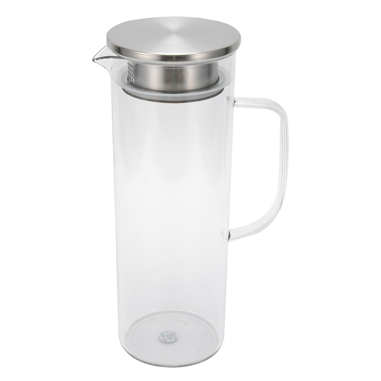 1100ML Cold Water Bottle Transparent Cold Water Pitcher Juice Jug with Lid for view 4