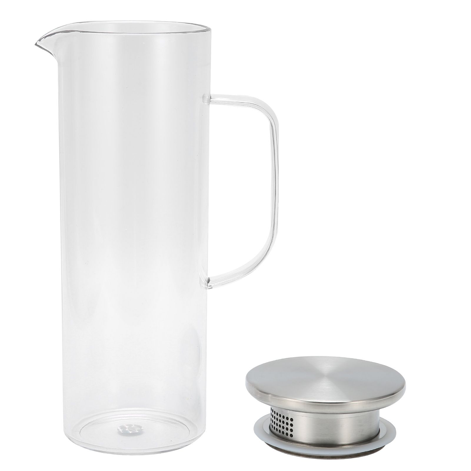 1100ML Cold Water Bottle Transparent Cold Water Pitcher Juice Jug with Lid for view 7