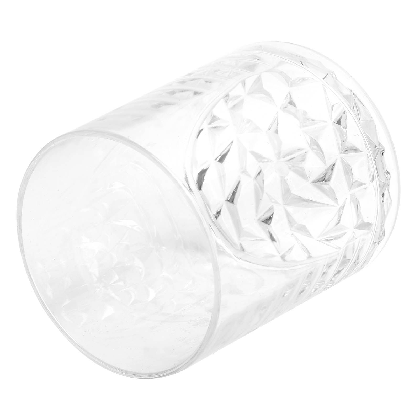 Round Wine Cup with Diamond Shape Bottom Reusable Tea Juice Milk Mug for Home view 3
