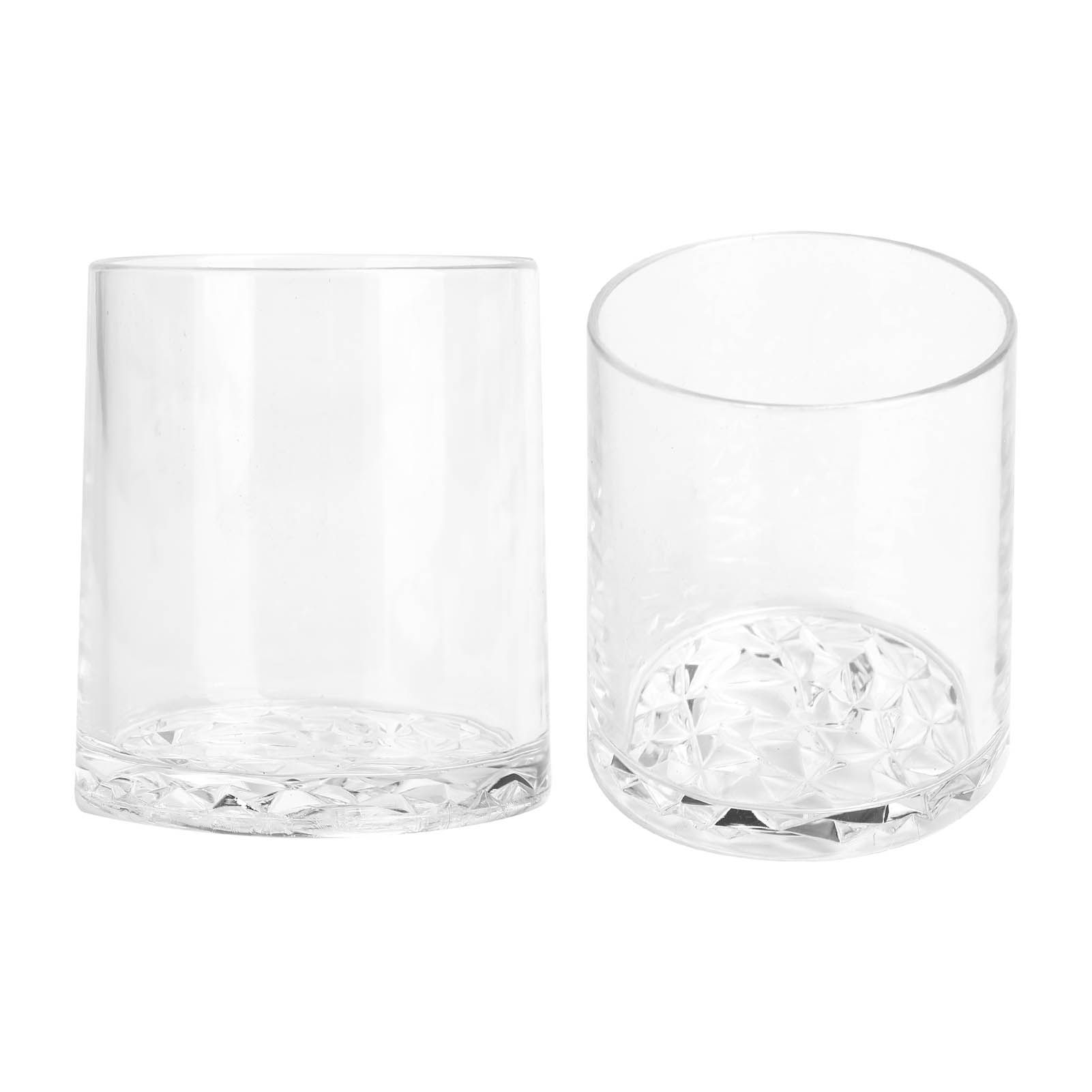 Round Wine Cup with Diamond Shape Bottom Reusable Tea Juice Milk Mug for Home view 4