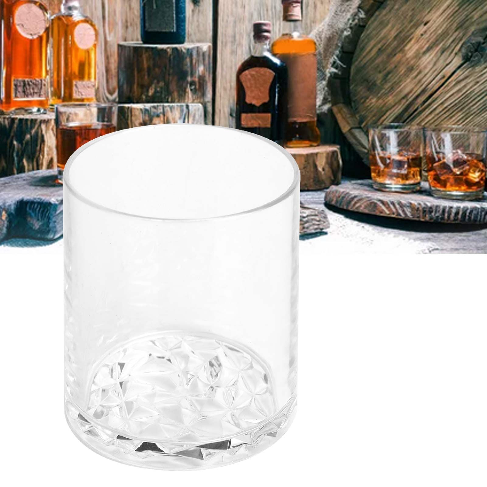 Round Wine Cup with Diamond Shape Bottom Reusable Tea Juice Milk Mug for Home view 11
