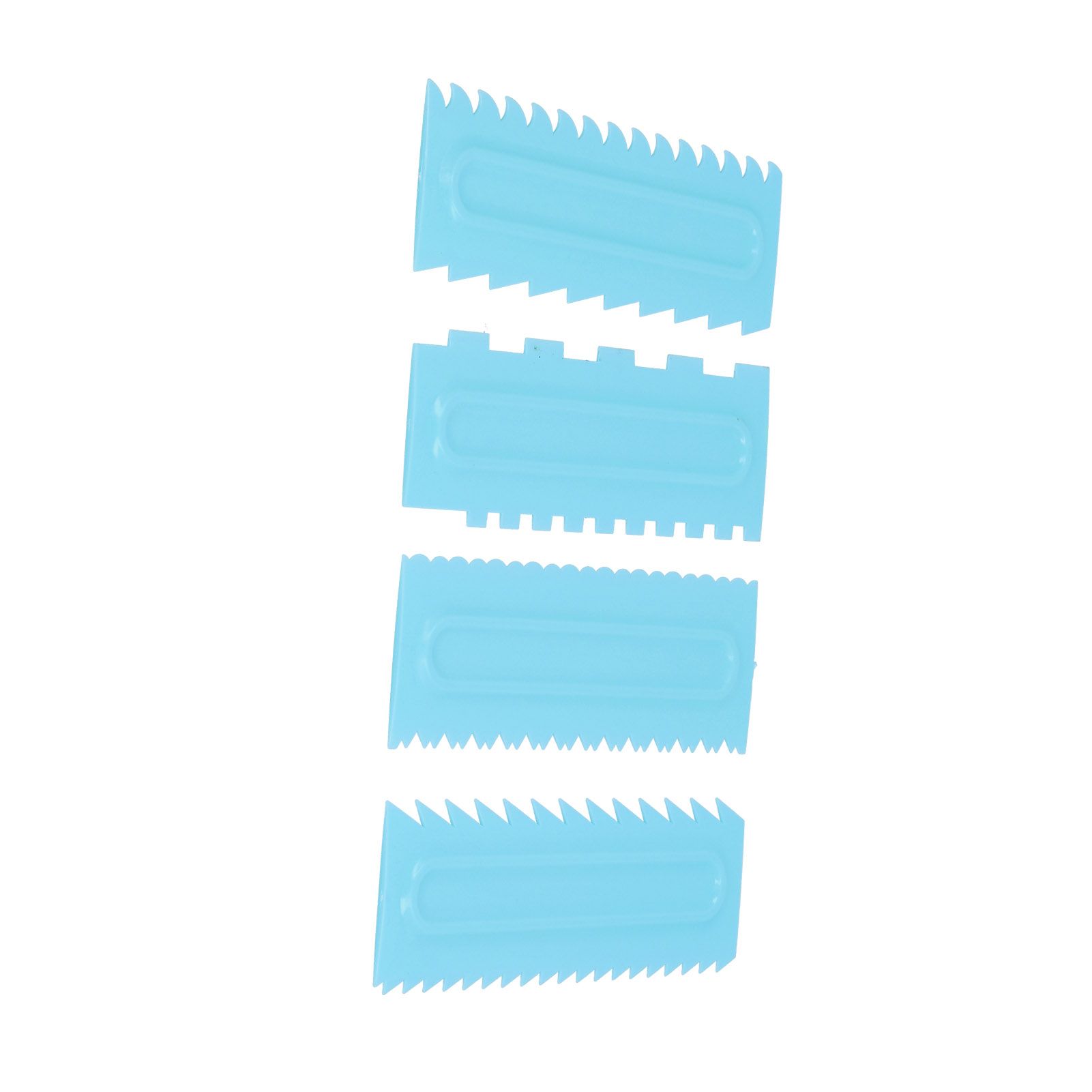 4PCS Cake Scraper Cake Decorating Comb Icing Smoother Cream Scraper Fondant view 9