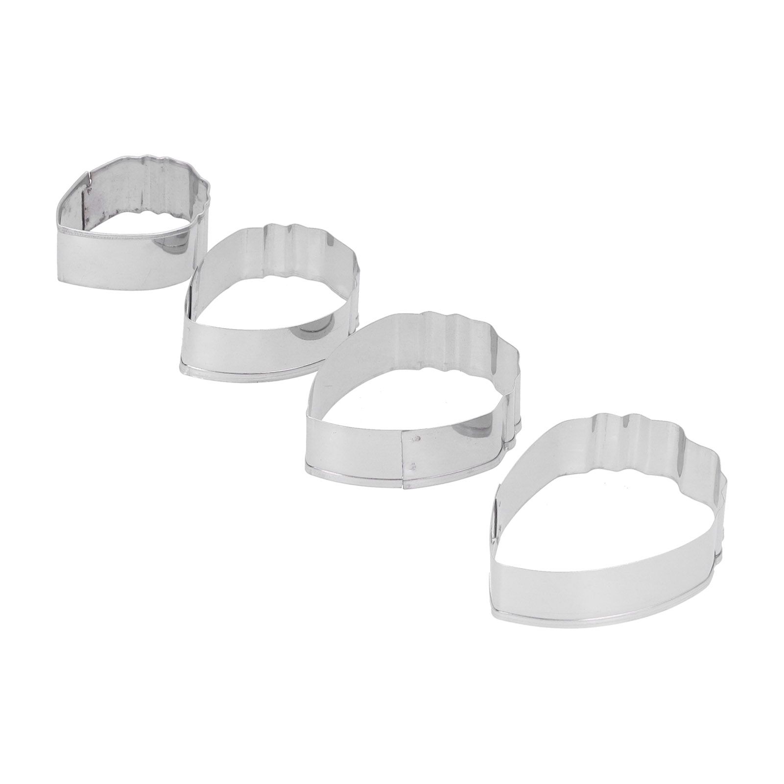 4Pcs Peony Flower Cutter DIY Fondant Cake Biscuits Cookies Maker Mold Baking view 4